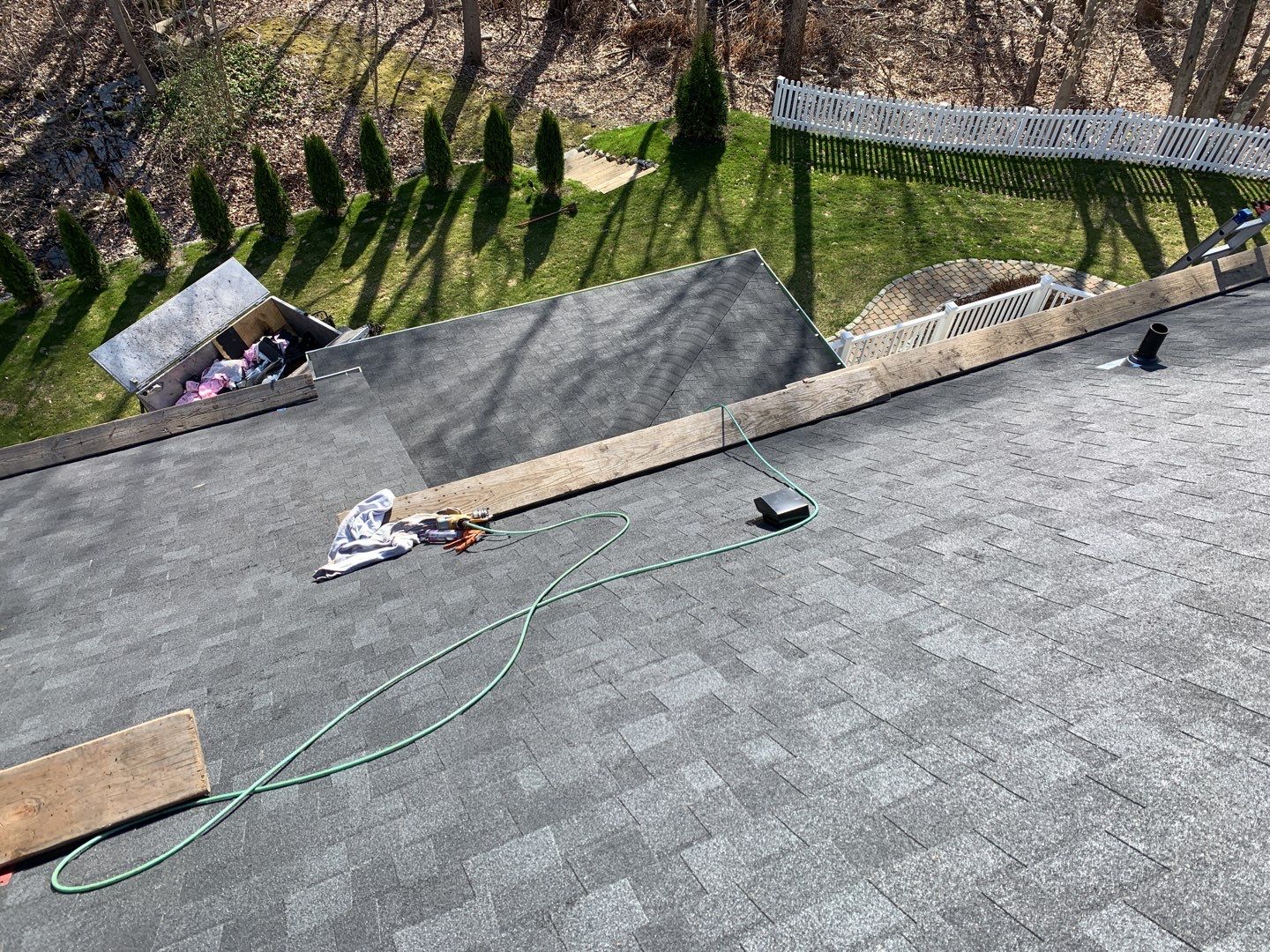 Residential Roofing Installation using Owens Corning TruDefinition Onyx Black by A Plus Exterior