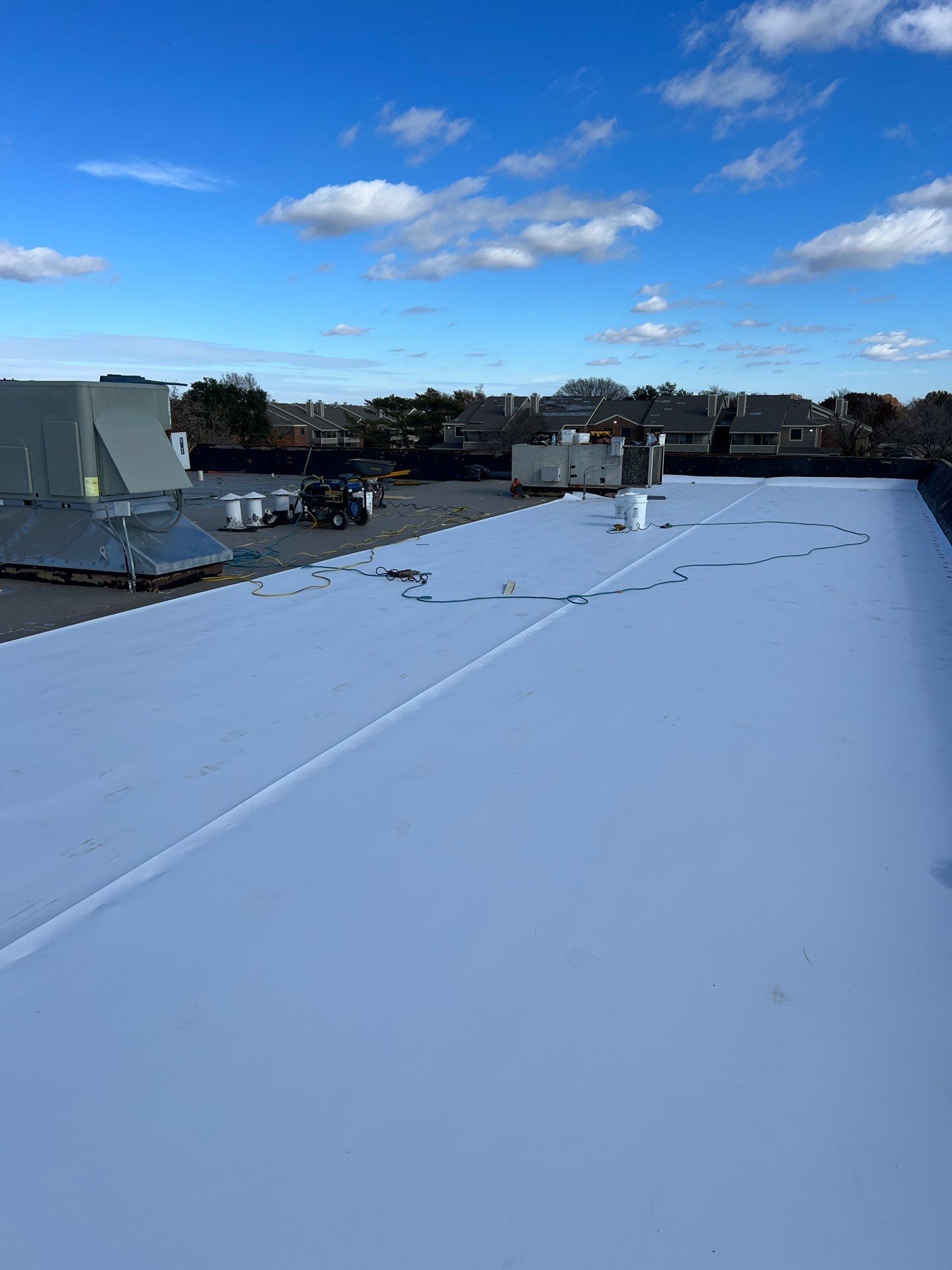 Commercial Roofing Installation using GAF Evergaurd TPO 60 Mil by Becker Roofing and Exteriors