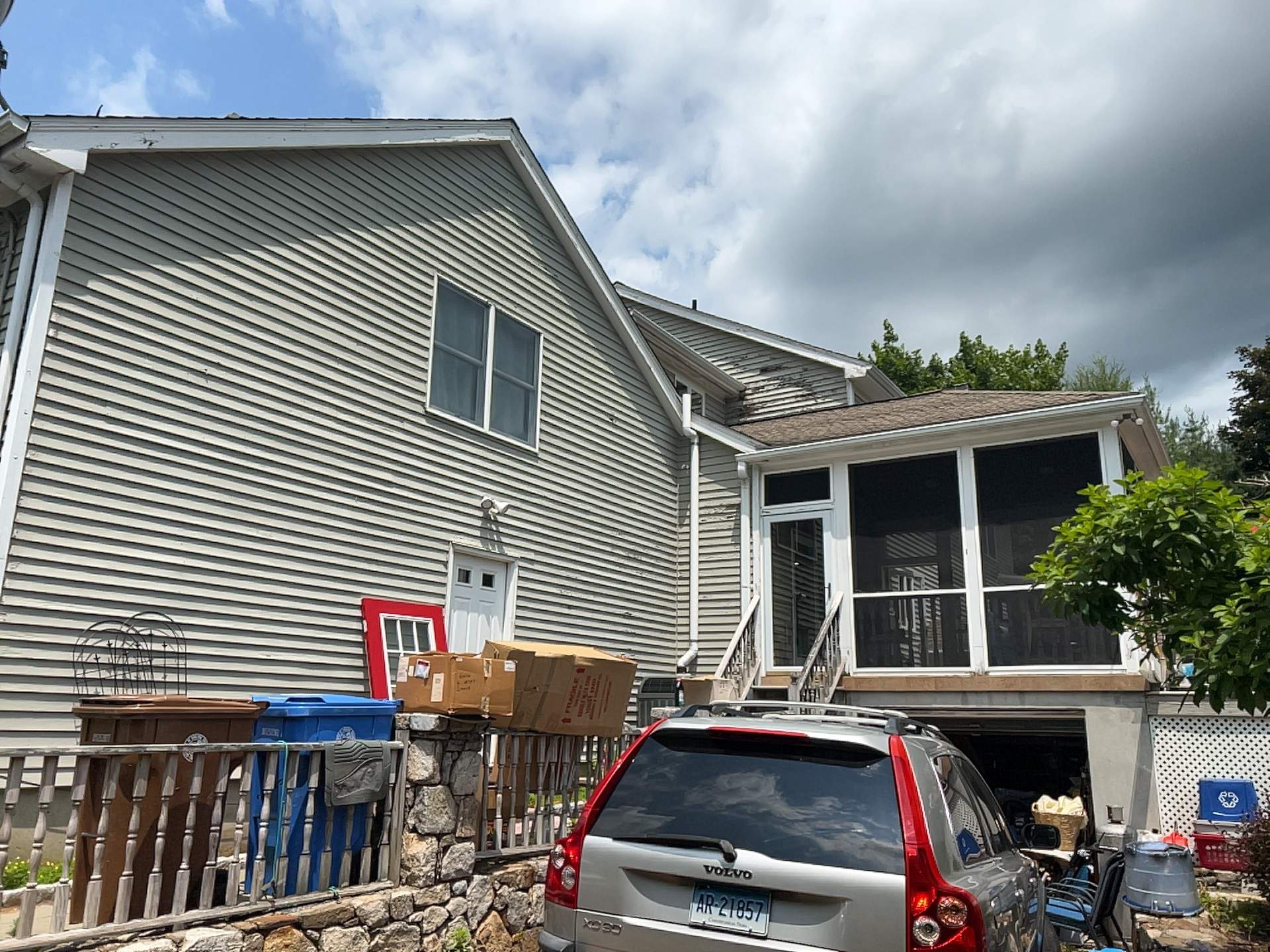 Siding Installation using Mainstreet Colonial & White gutters by A Plus Exterior