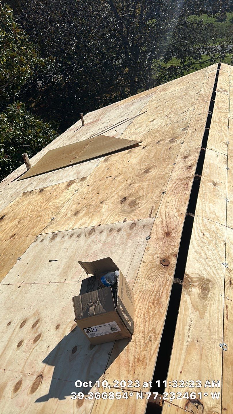 Residential Roofing Installation using Atlas Pinnacle Pristine Pewter Architectural Shingles by Frederick Roof Repair