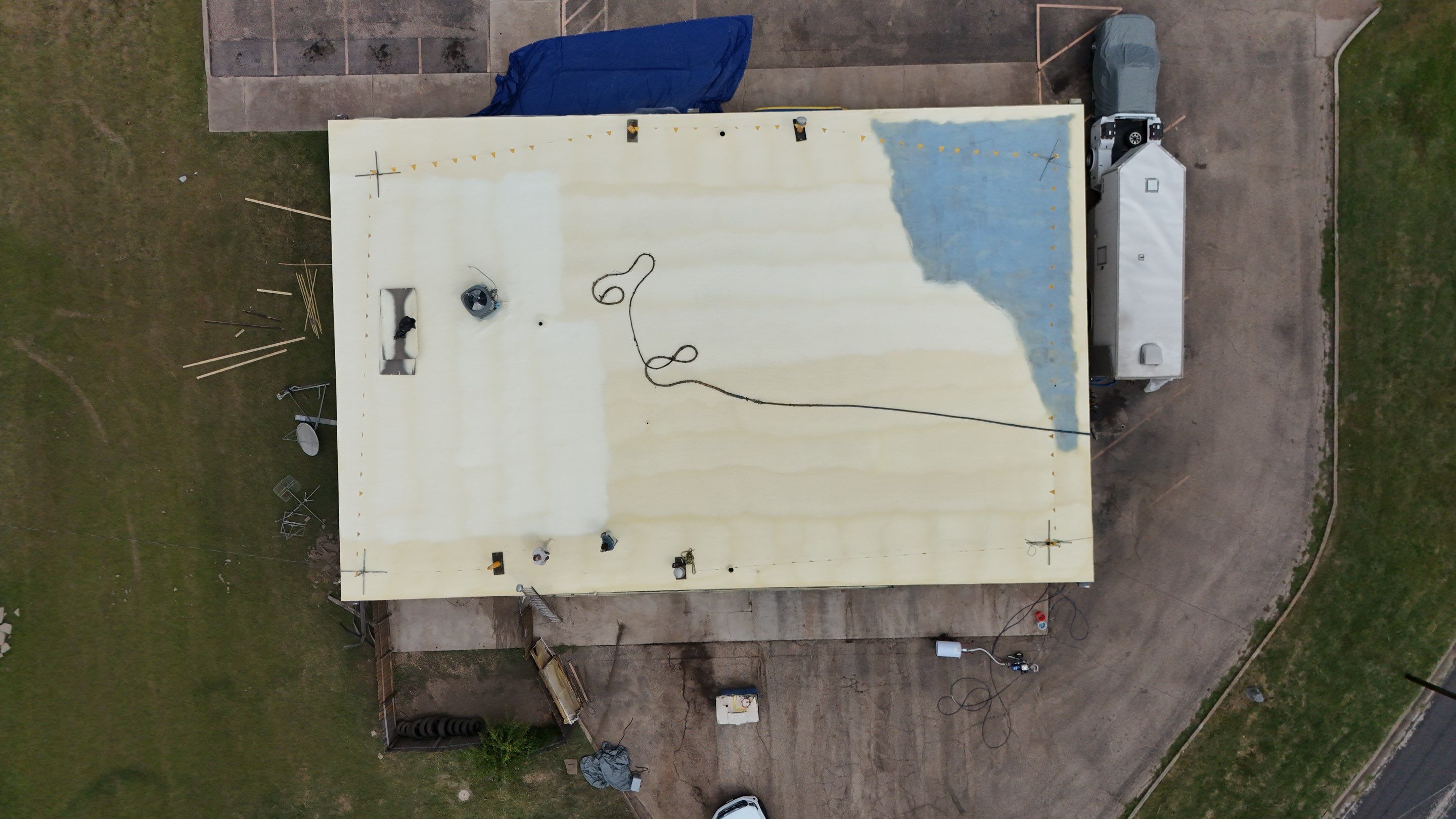 Goodyear Foam Roof Restoration – Temple, TX by All Star Roofing LLC