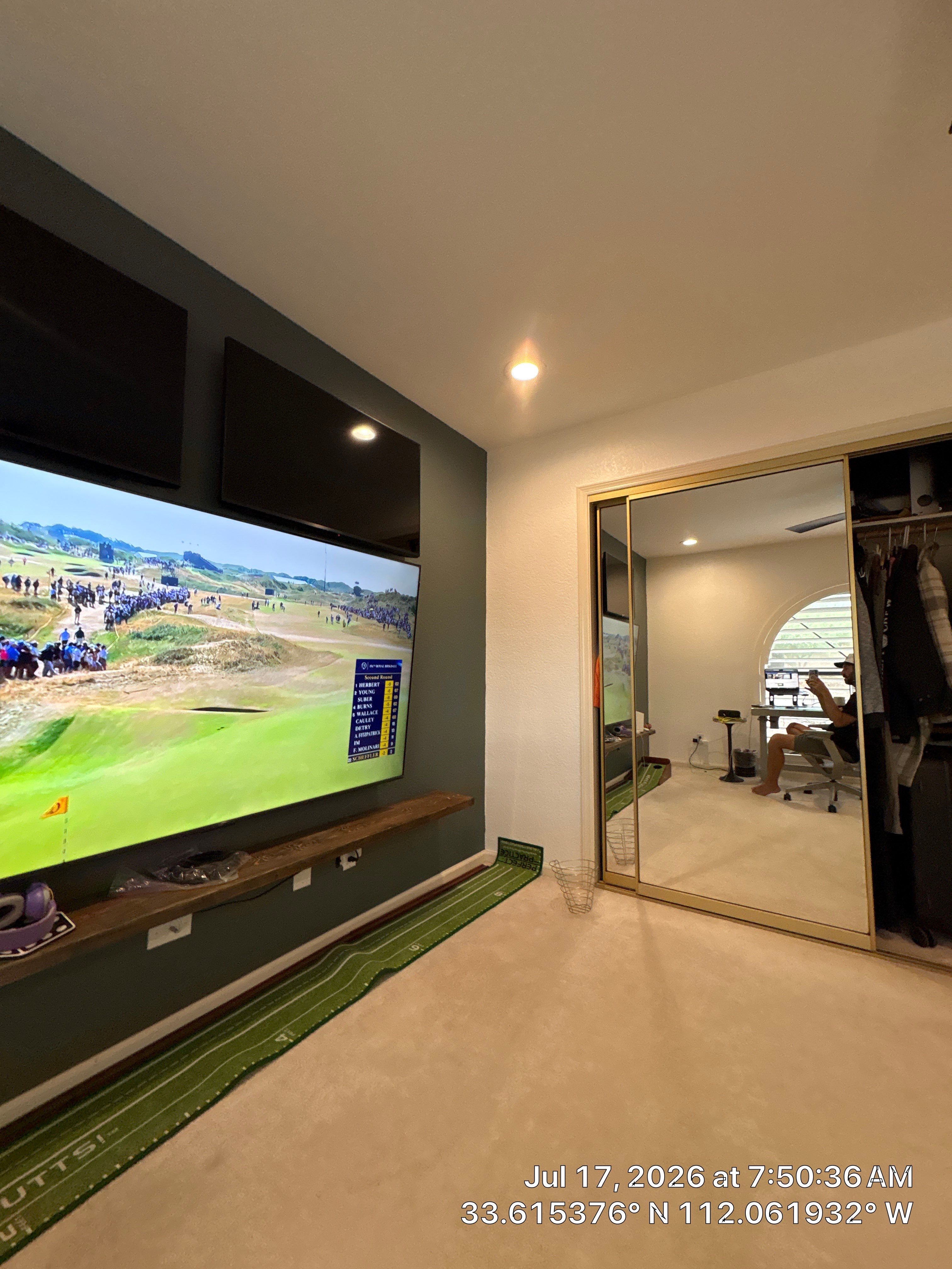 Custom Home Office and Multi-Media Room Renovation in Phoenix by CompanyCam Sales Demo