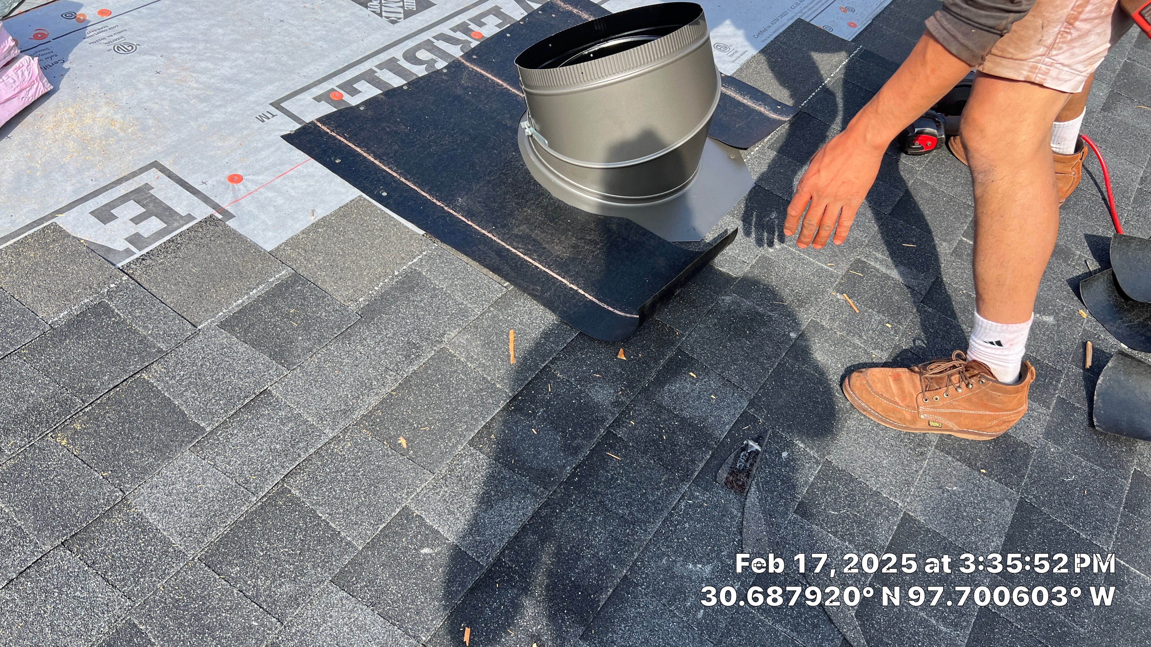 Residential Roof Replacement and Exterior Woodwork Restoration in Georgetown by Caliber Restoration LLC
