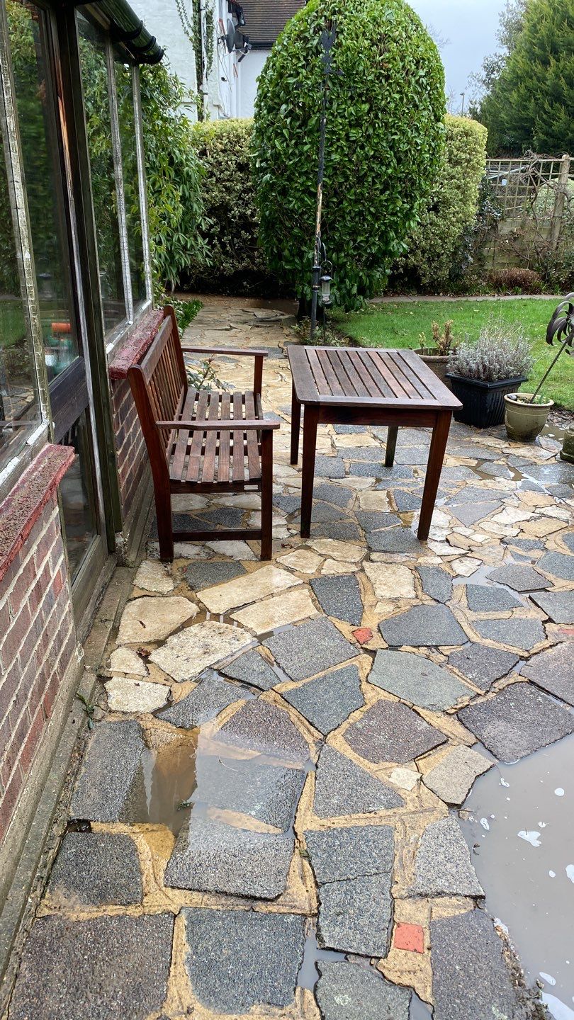 Driveway And Patio Clean using honda 21 ltr/min by Ges Exterior Cleaning ltd