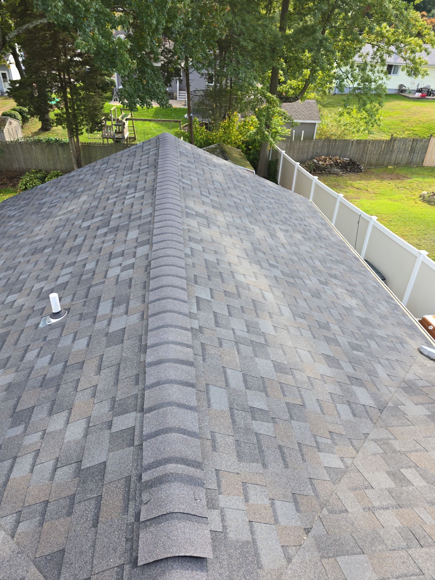 Residential Roofing Installation using Owens Corning TruDefinition Duration AR - Williamsburg Gray by A Plus Exterior
