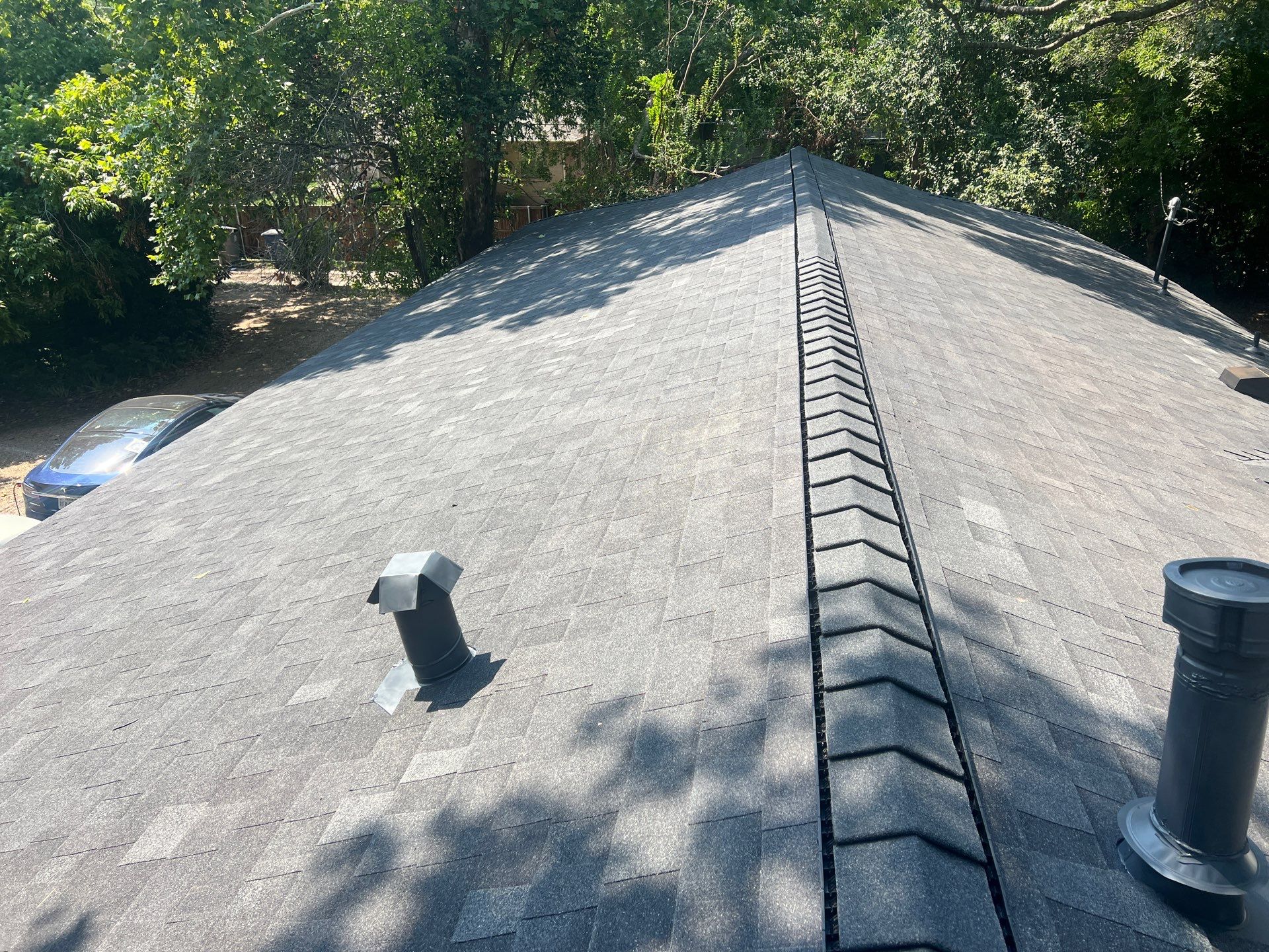 Residential Roofing Installation using Malarkey Highlander Brilliant Black by OneSource Roofing and Restoration