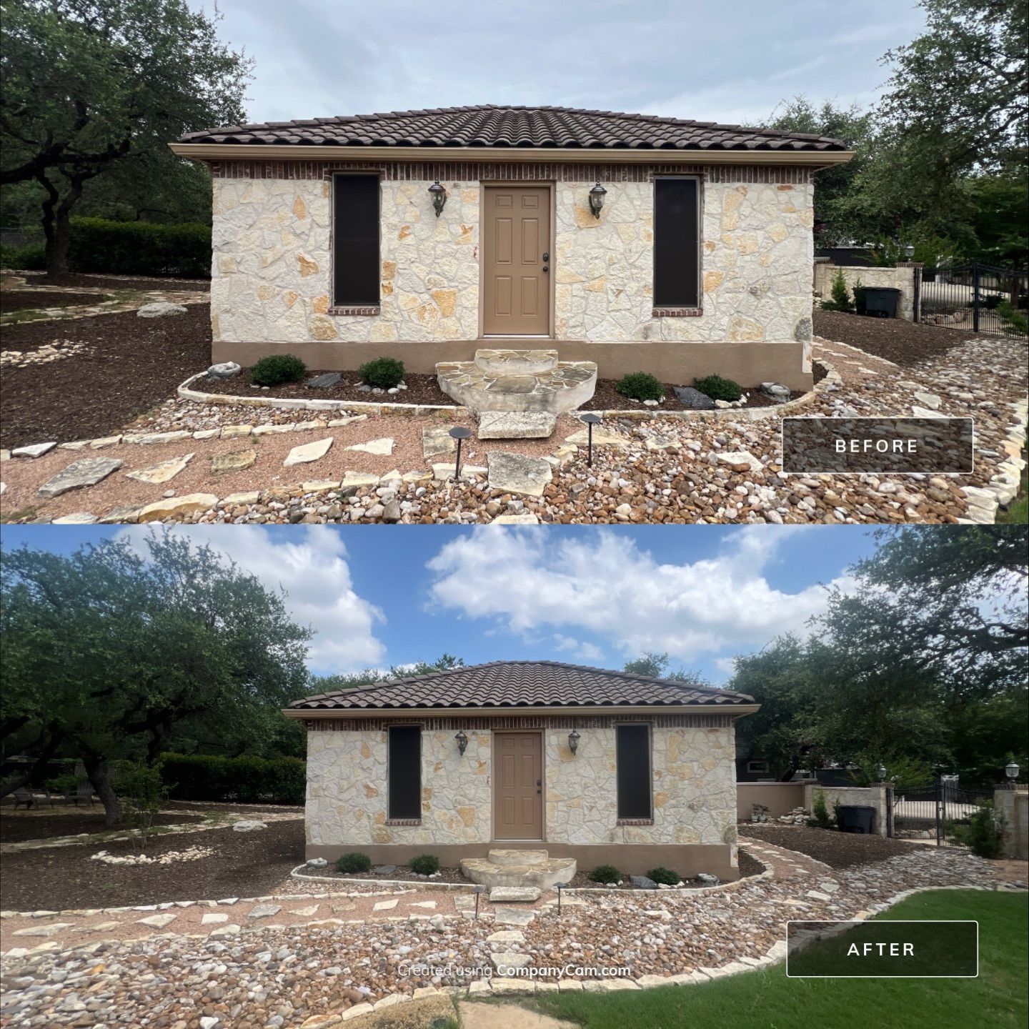 Tile Roof Washing Project in Garden Ridge by Bright Choice