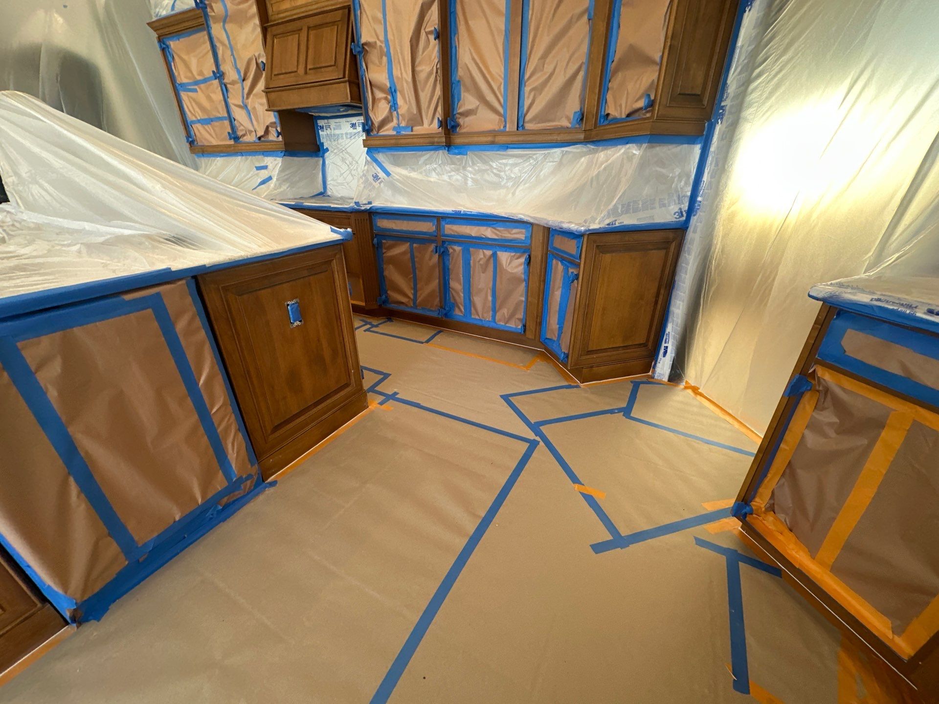 Two Tone Cabinets Repaint by Fresh Coat Painters