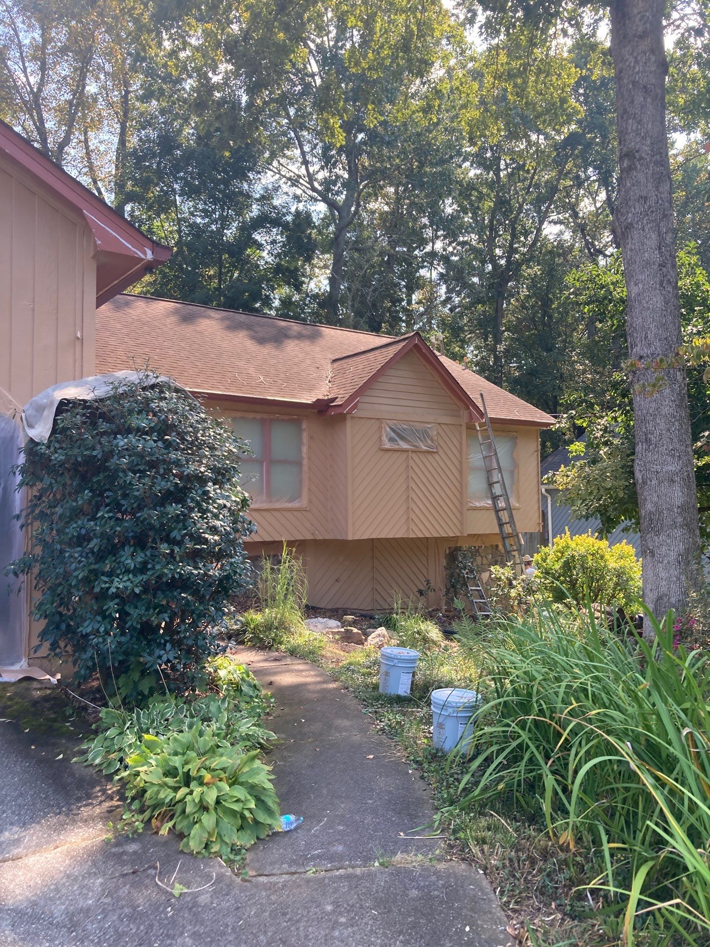 Exterior Painting and Deck Stain in Stone Mountain, GA by Nelson Exteriors