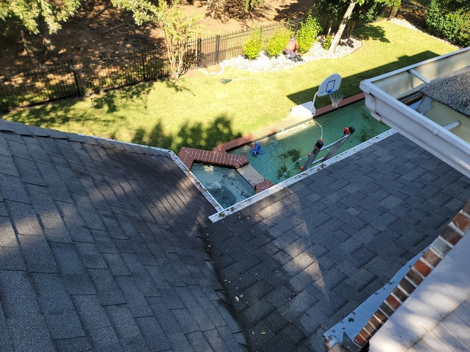 Insurance Claim Roof and Gutters using Owens Corning - Duration- Estate Gray -New Gutters - Exterior paint by Tex-Line Roofing