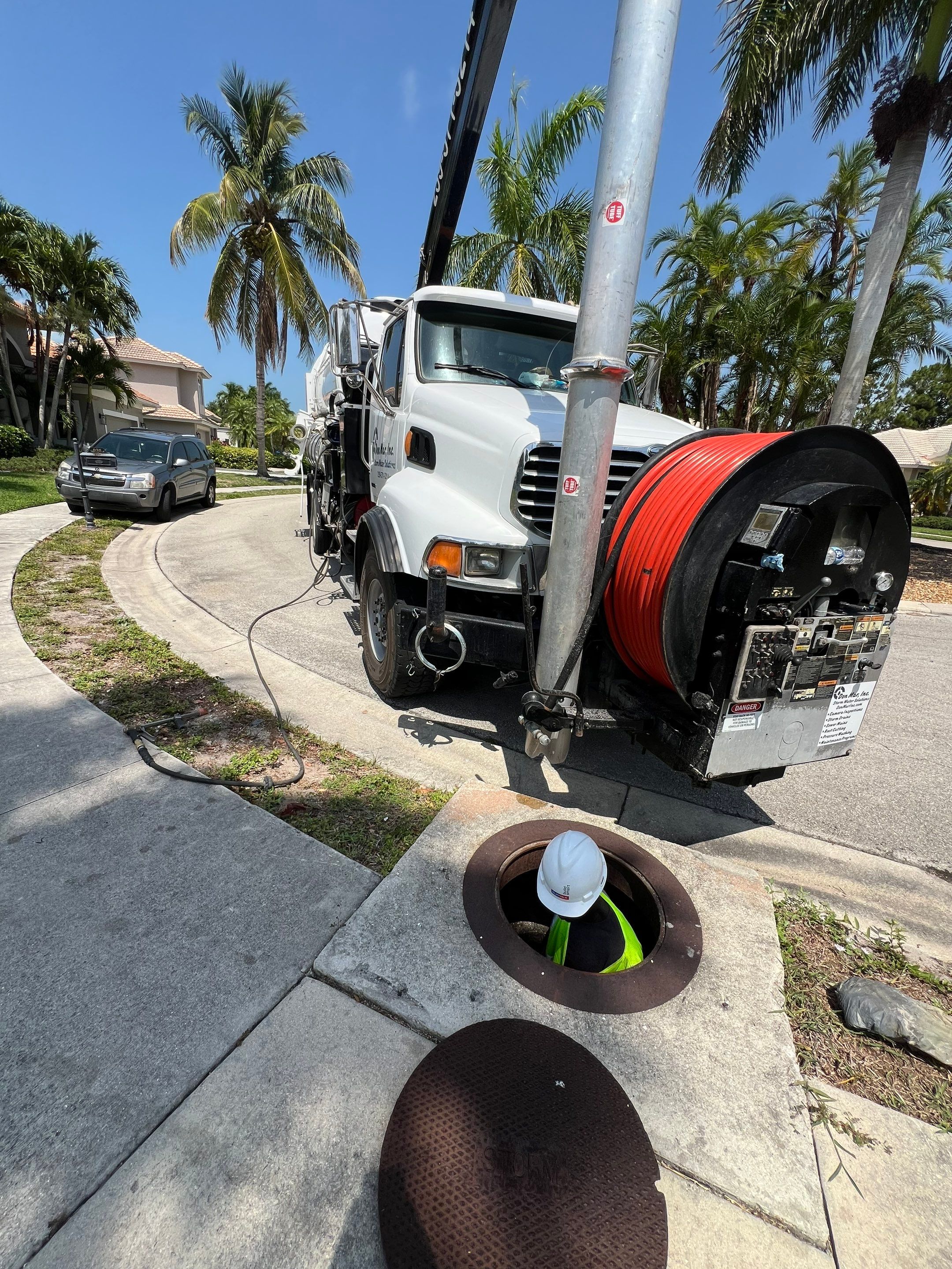 Naples Park Neighborhood Stormwater System Catch Basin Cleaning by Don Mar, Inc. Storm Water Solutions