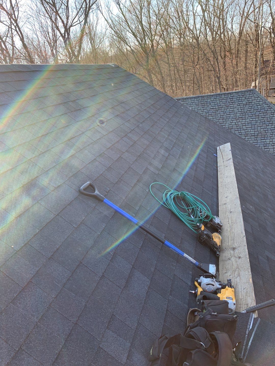 Residential Roofing Installation using Owens Corning TruDefinition Onyx Black by A Plus Exterior