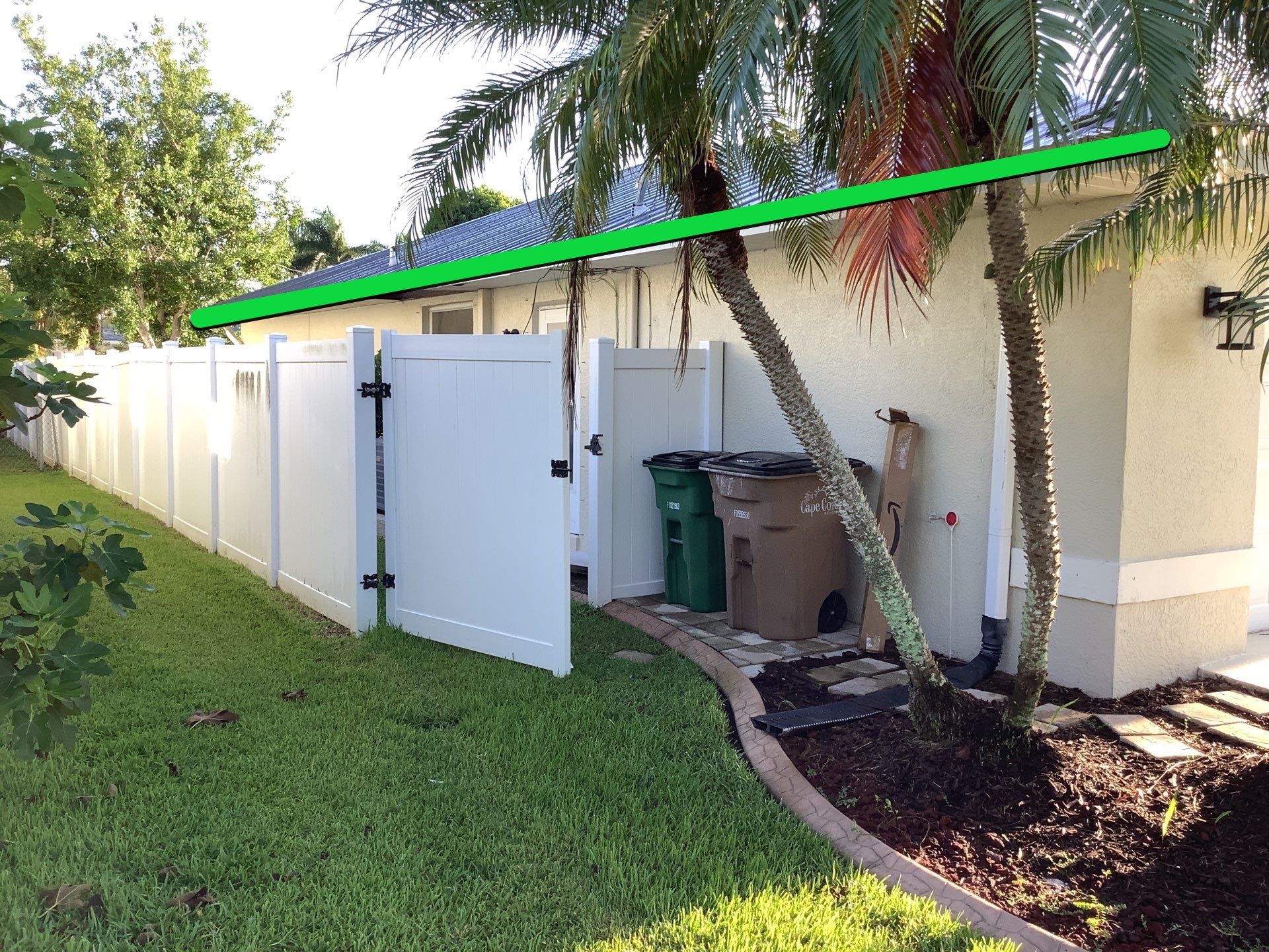 Downspout Installation using 3X4 Elbow Downspout in Cape Coral by Gutter Professors