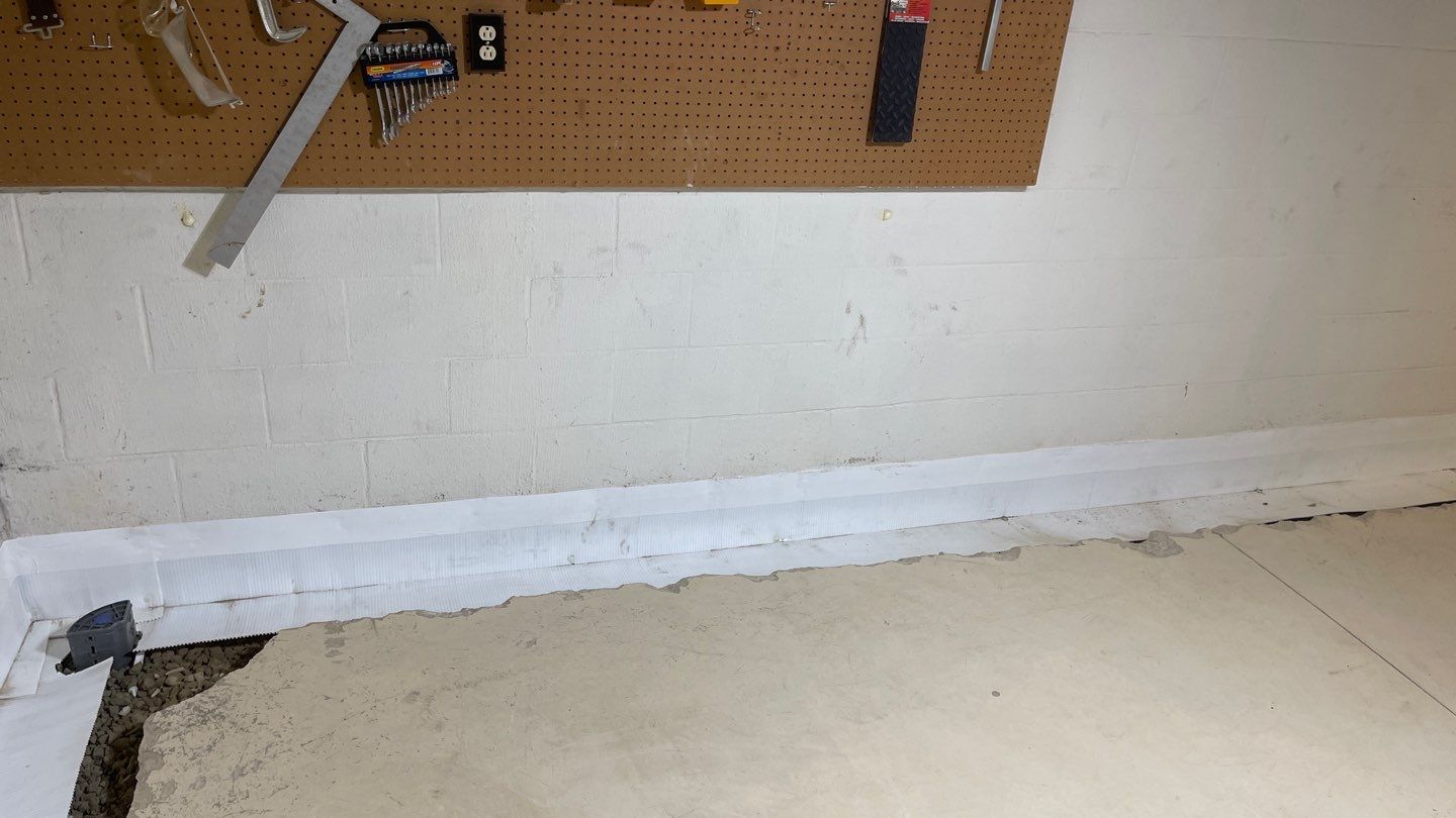 Interior Basement Waterproofing System by Toledo Basement Repair