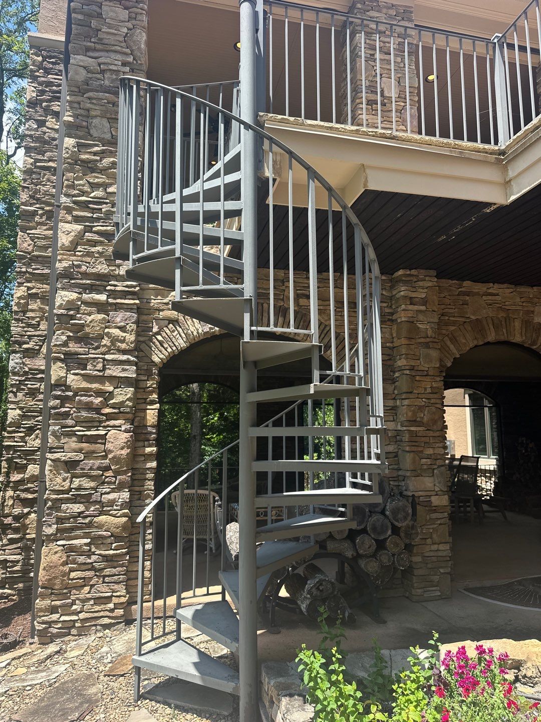 Refinishing Metal Railings and Spiral Staircase for Traveler’s Rest Estate by Painter1