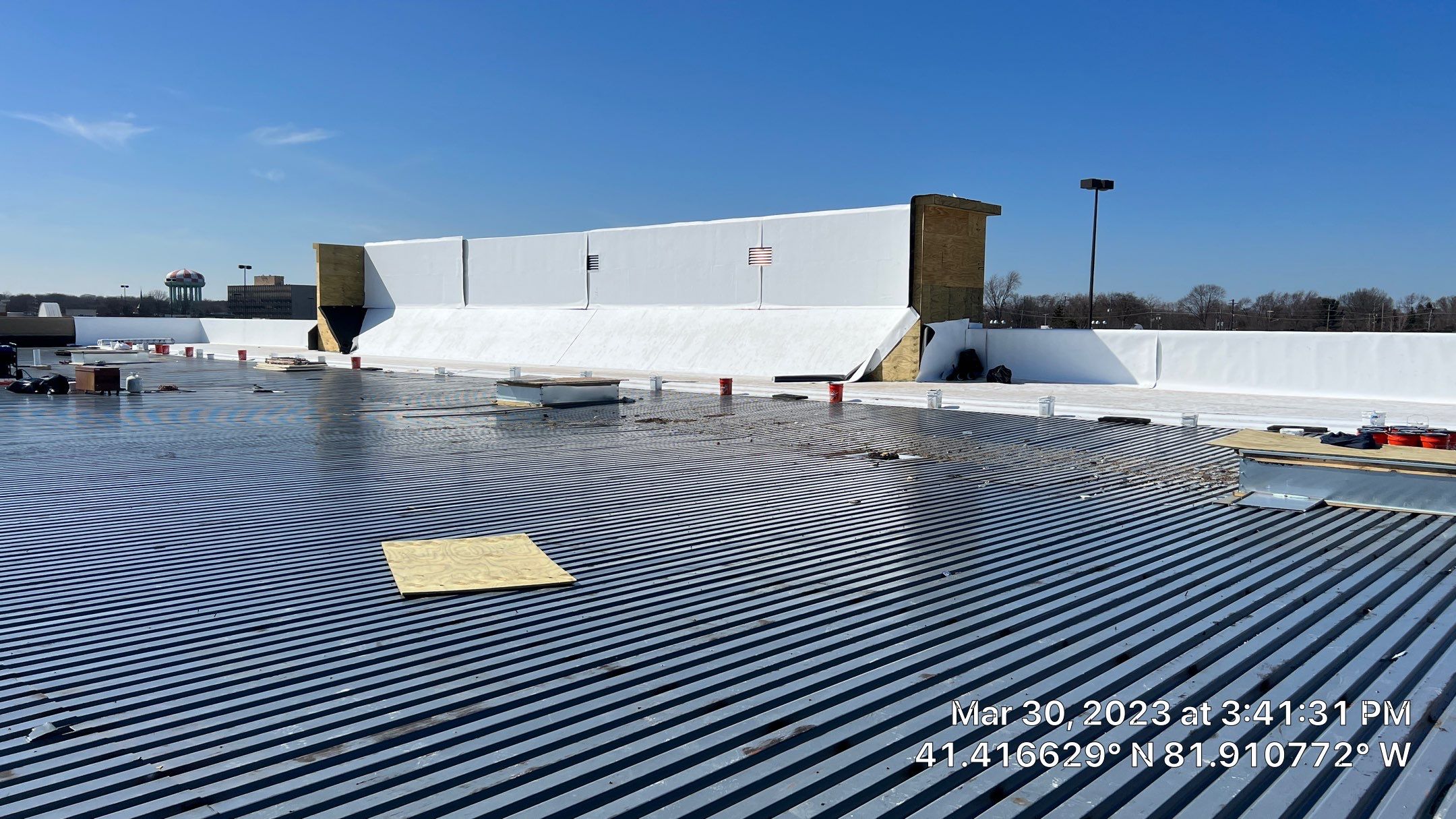 North Olmsted Ohio TPO Roof Install by Gold Star Roofing LLC 