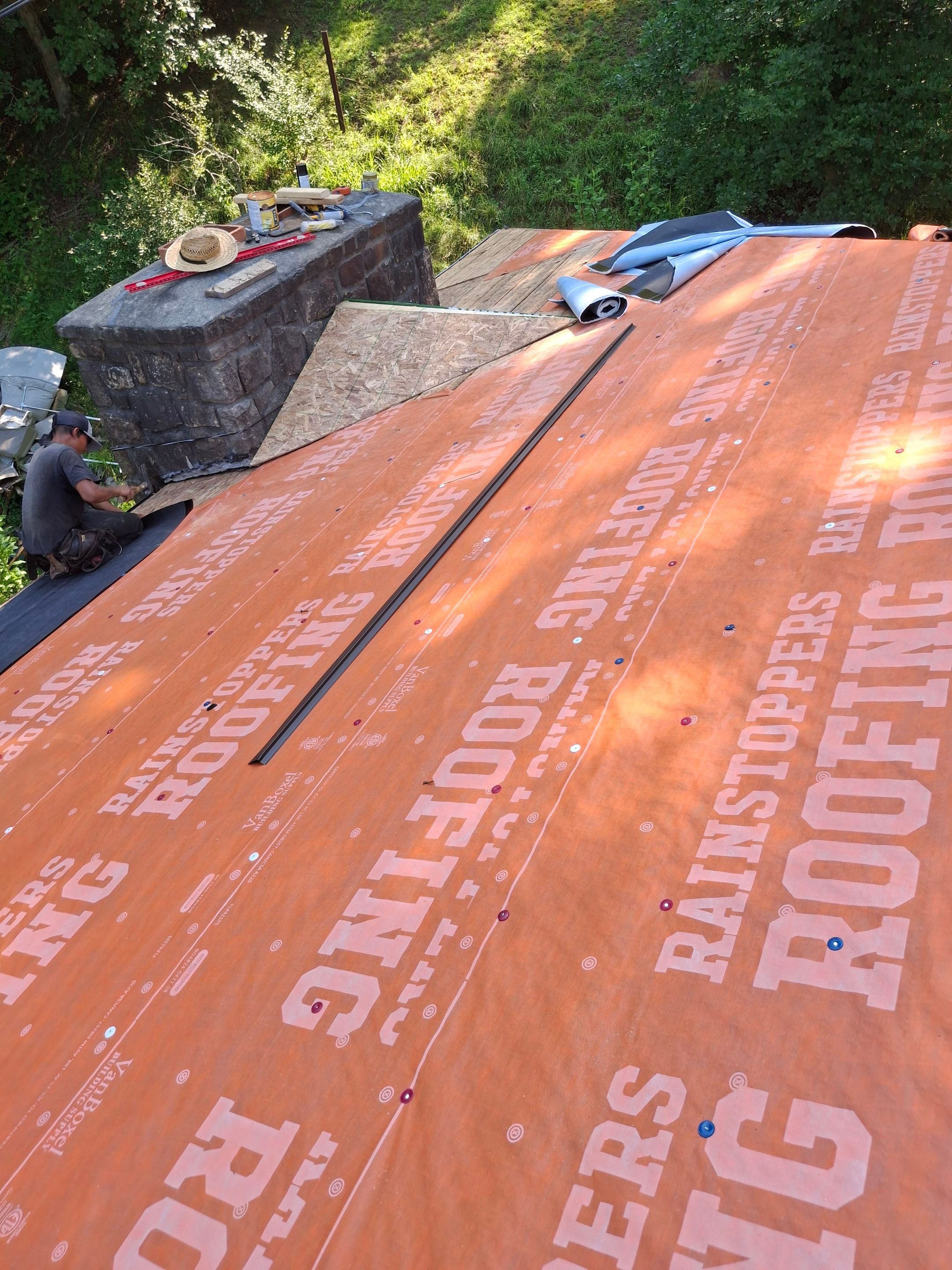 Residential Roofing Installation using GAF Timberline HDZ Barkwood by Rainstoppers Roofing