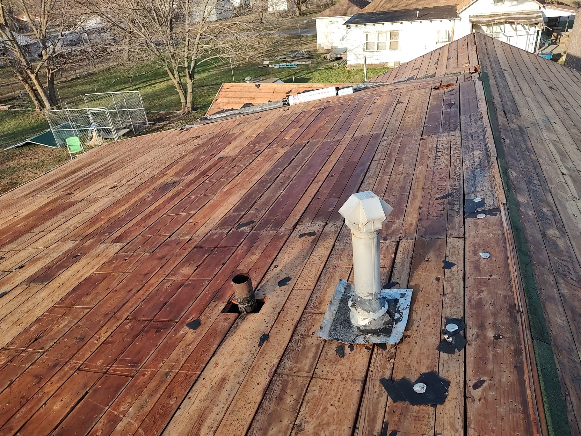 Storm damage restoration project by In & Out Construction & Remodeling, LLC