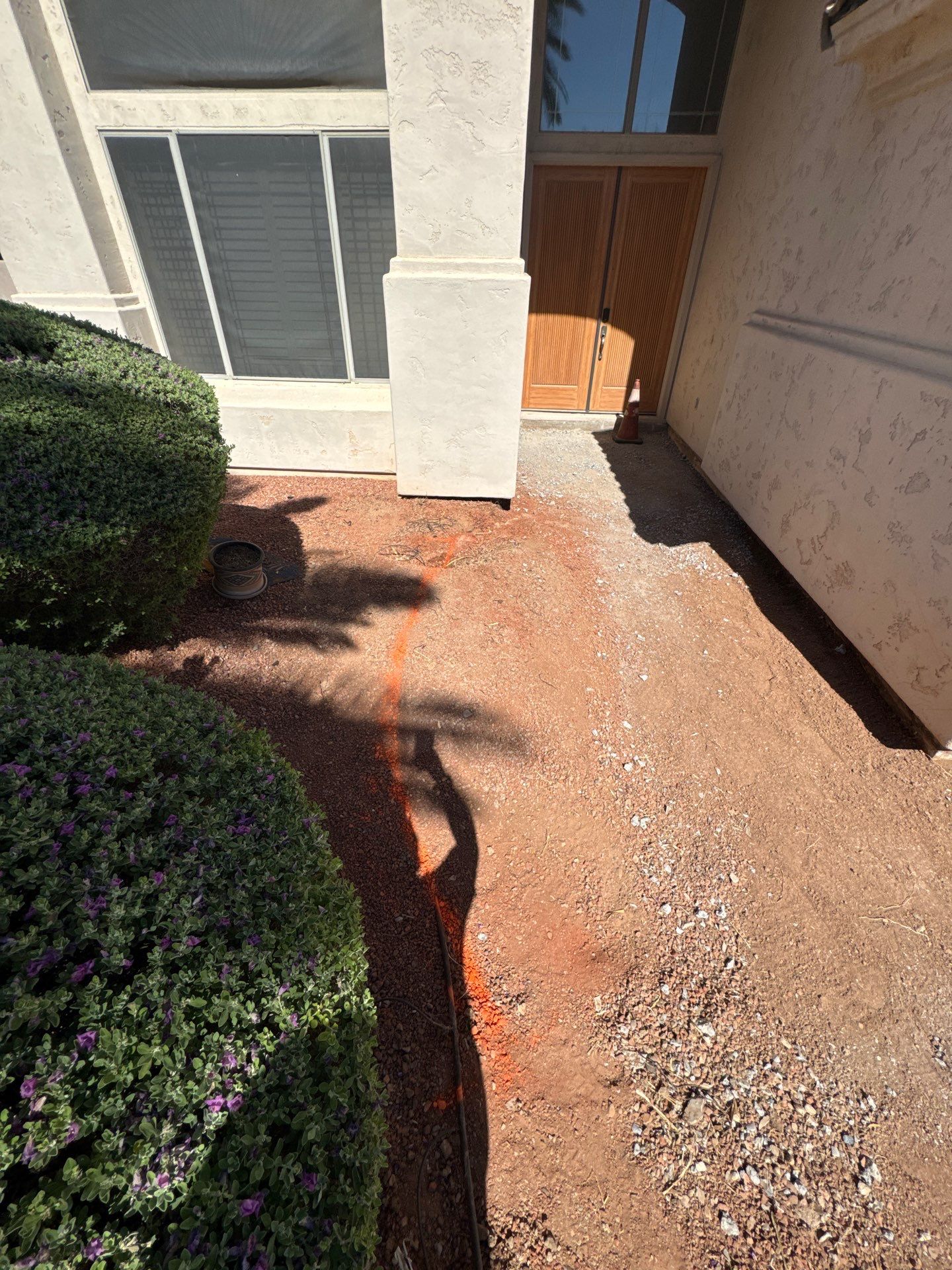 Custom Paver Walkway and Stucco Masonry Wall Installation in Glendale by We Do Hardscape