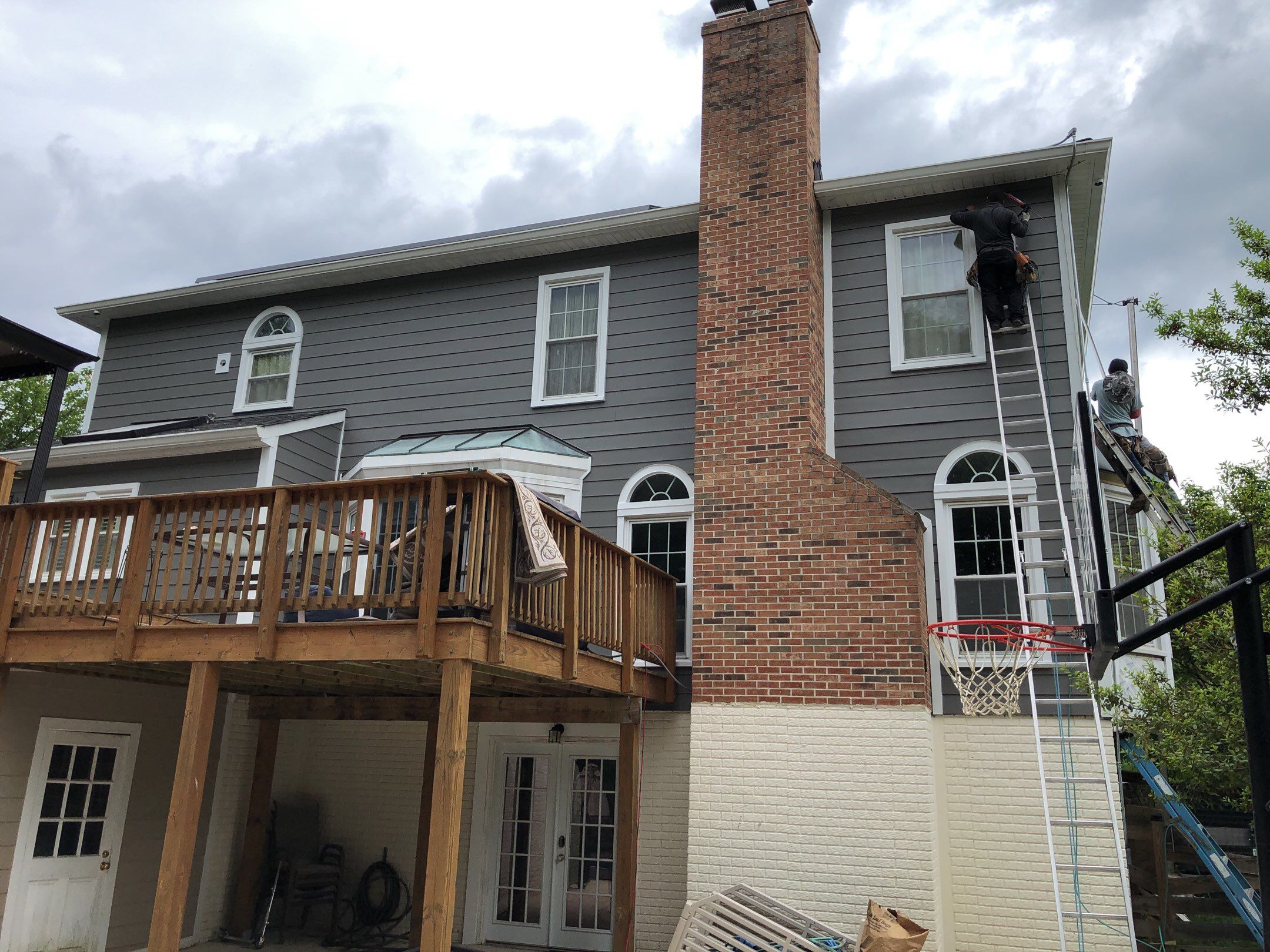 Siding Replacement using James Hardie siding by American Home Contractors