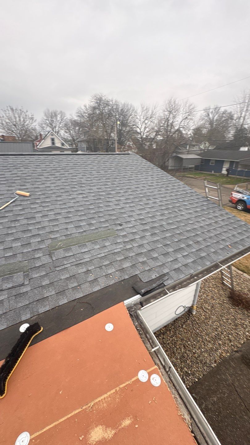 Residential Roofing Installation using EPDM and GAF Timberline HDZ Hickory by Rainstoppers Roofing