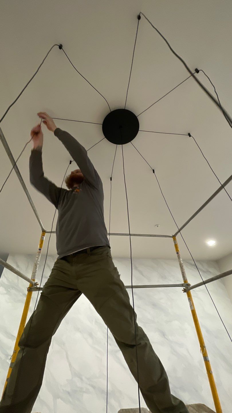 Chandelier Install  by HomeWerkes Design & Build