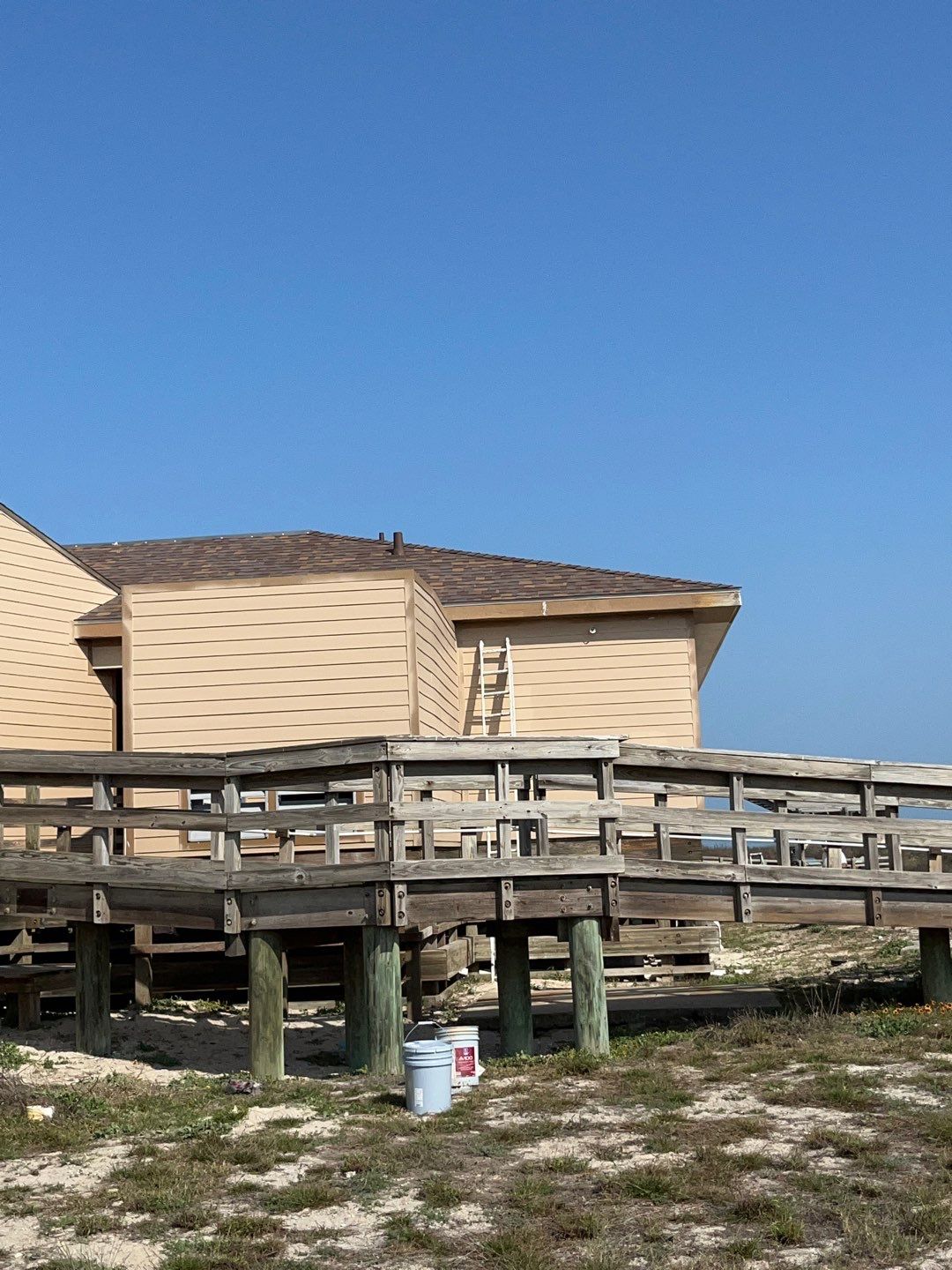Padre Island National Seashore Malaquite Visitor Center Exterior remodel by Bayfront Roofing and Construction