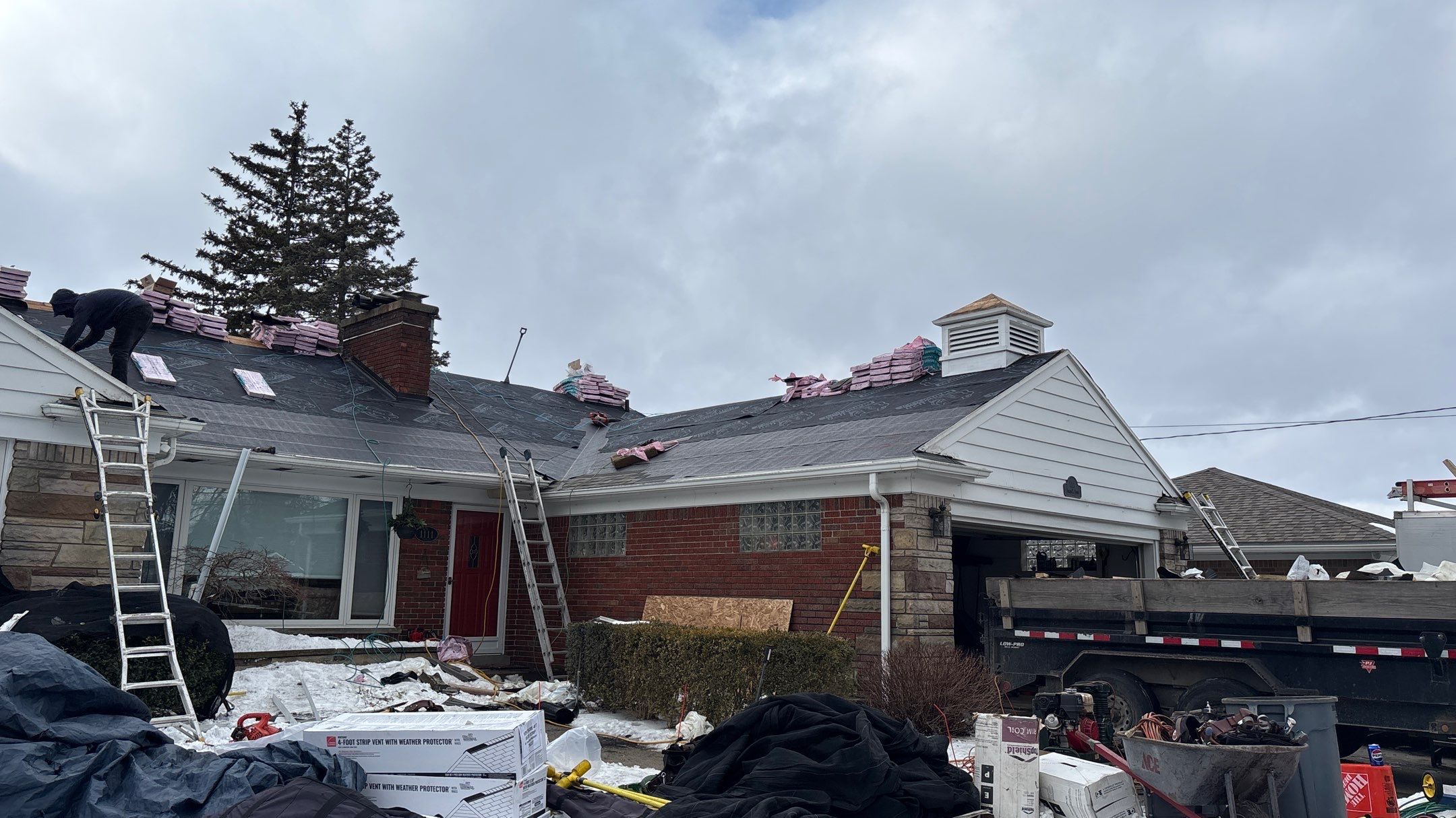 Roof Replacement using Owens Corning Duration Flex by 180 Contractors
