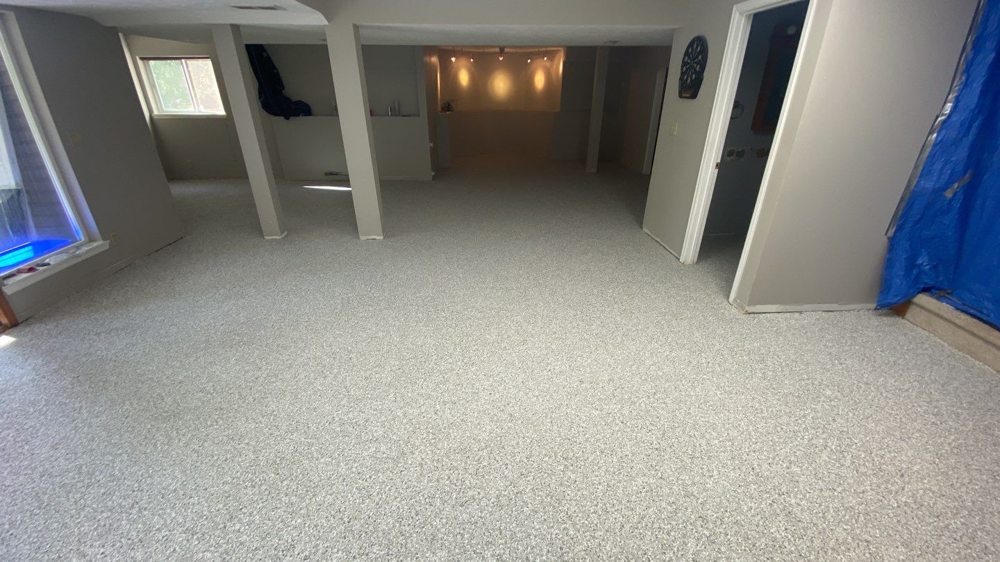 Basement/Garage/Driveway/Entry using Mt Everest & Pebble Beach by Croc Coatings, LLC