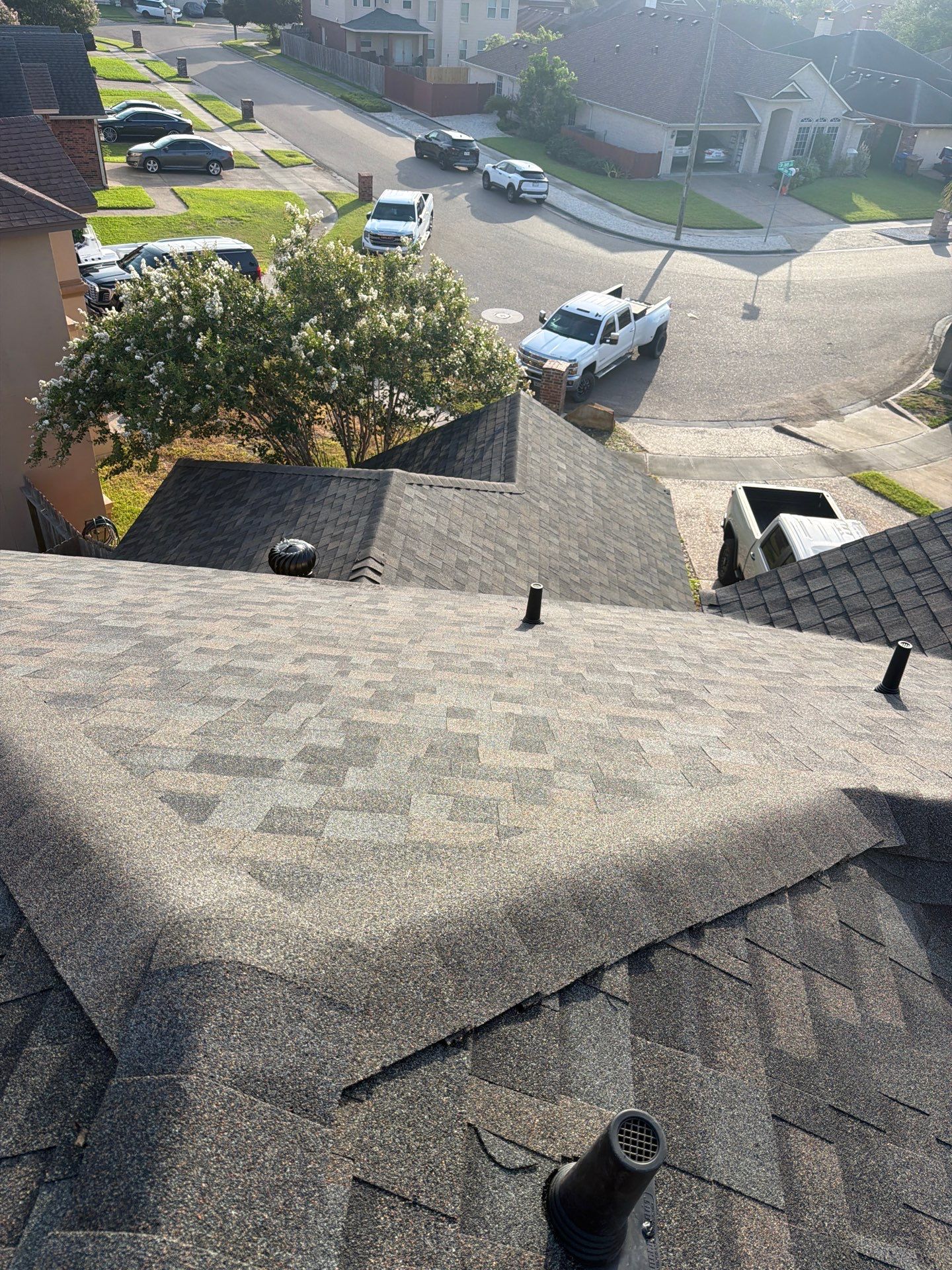 Flashing Stucco above the Roof by Bayfront Roofing and Construction