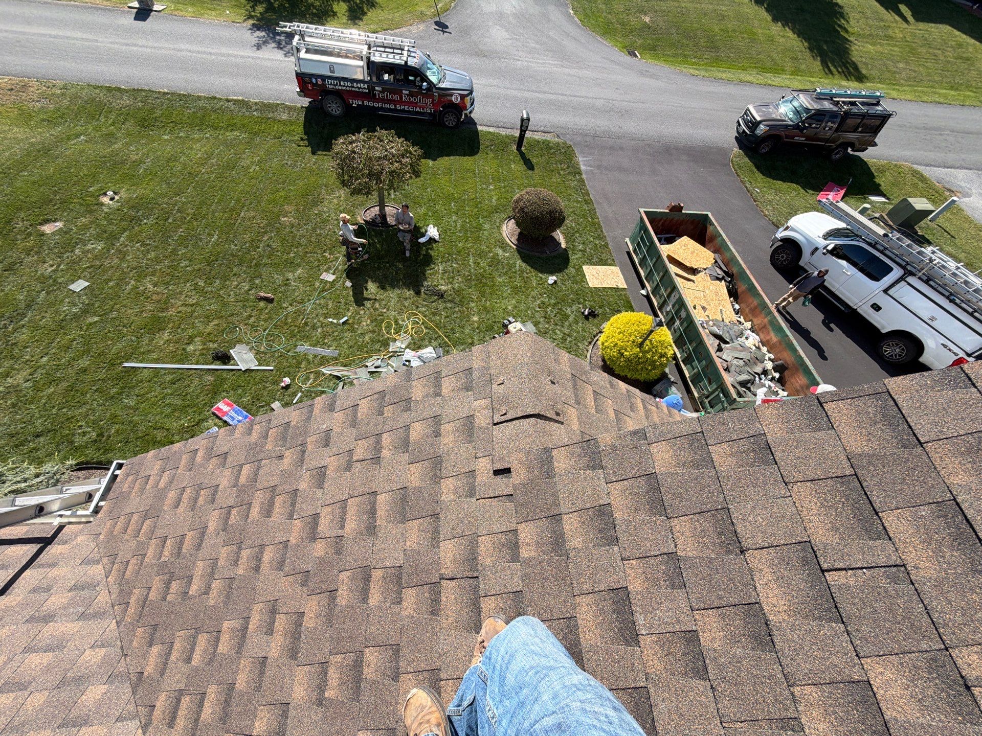 Residential Roof Installation Featuring GAF Timberline HD Shingles in Chambersburg by Teflon Roofing