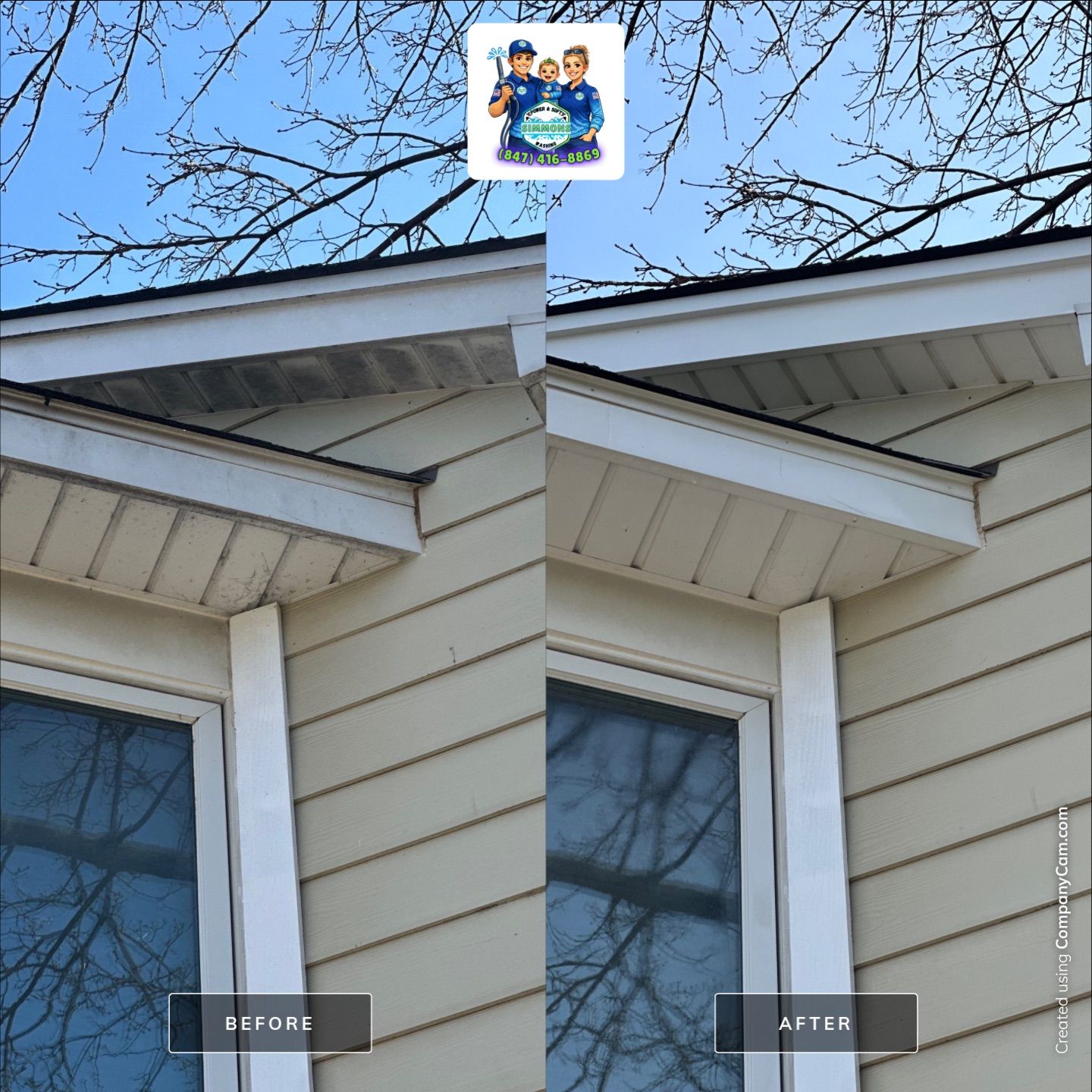 Project in Glenview by Simmons Power & Soft Washing