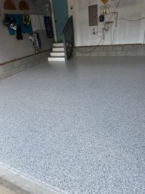 Garage Floor Coating using Coyote