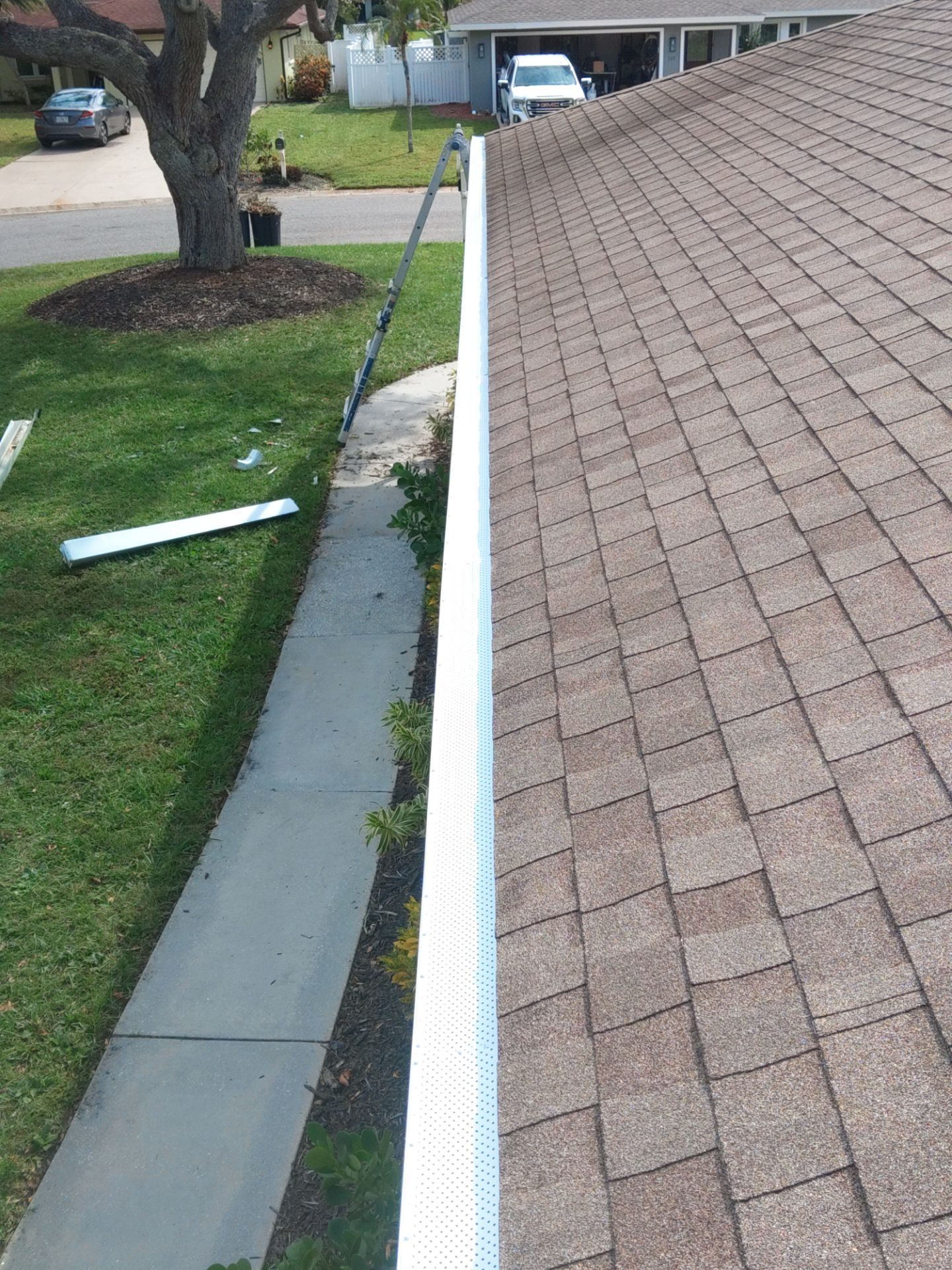 Leaf Guard System Installation in Sarasota FL by Gutter Professors