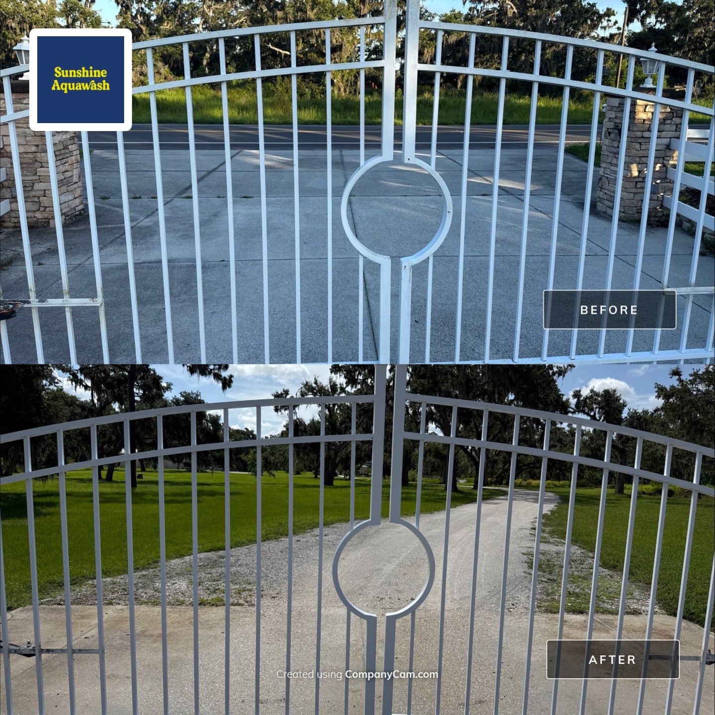 π Vinyl Horse Fence & Entrance Cleaning β Old Tampa Rd, Parrish, FL by Sunshine AquaWash