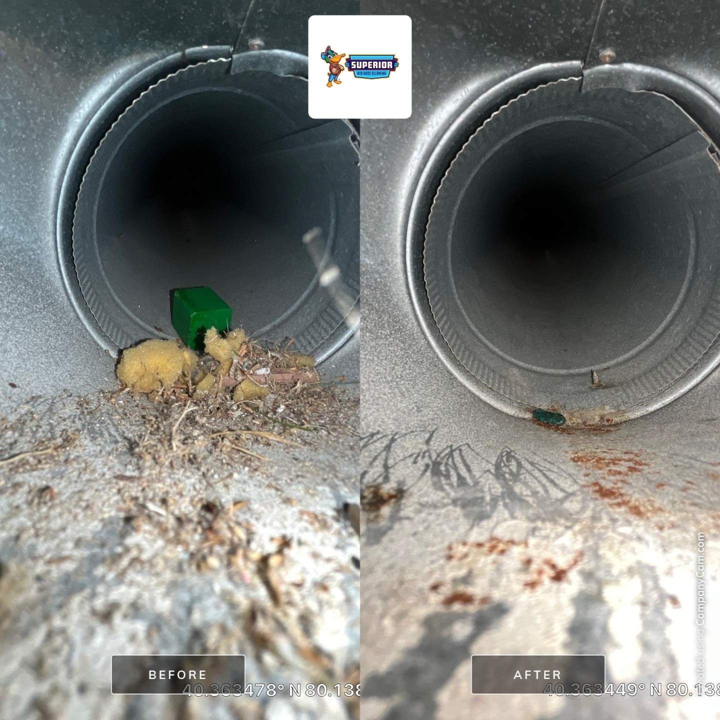 Air Duct Cleaning With a Vacuum Truck in McDonald, PA by Superior Air Duct Cleaning