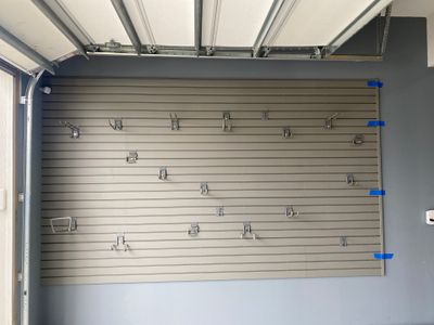 Jared R. adds wall storage to garage!