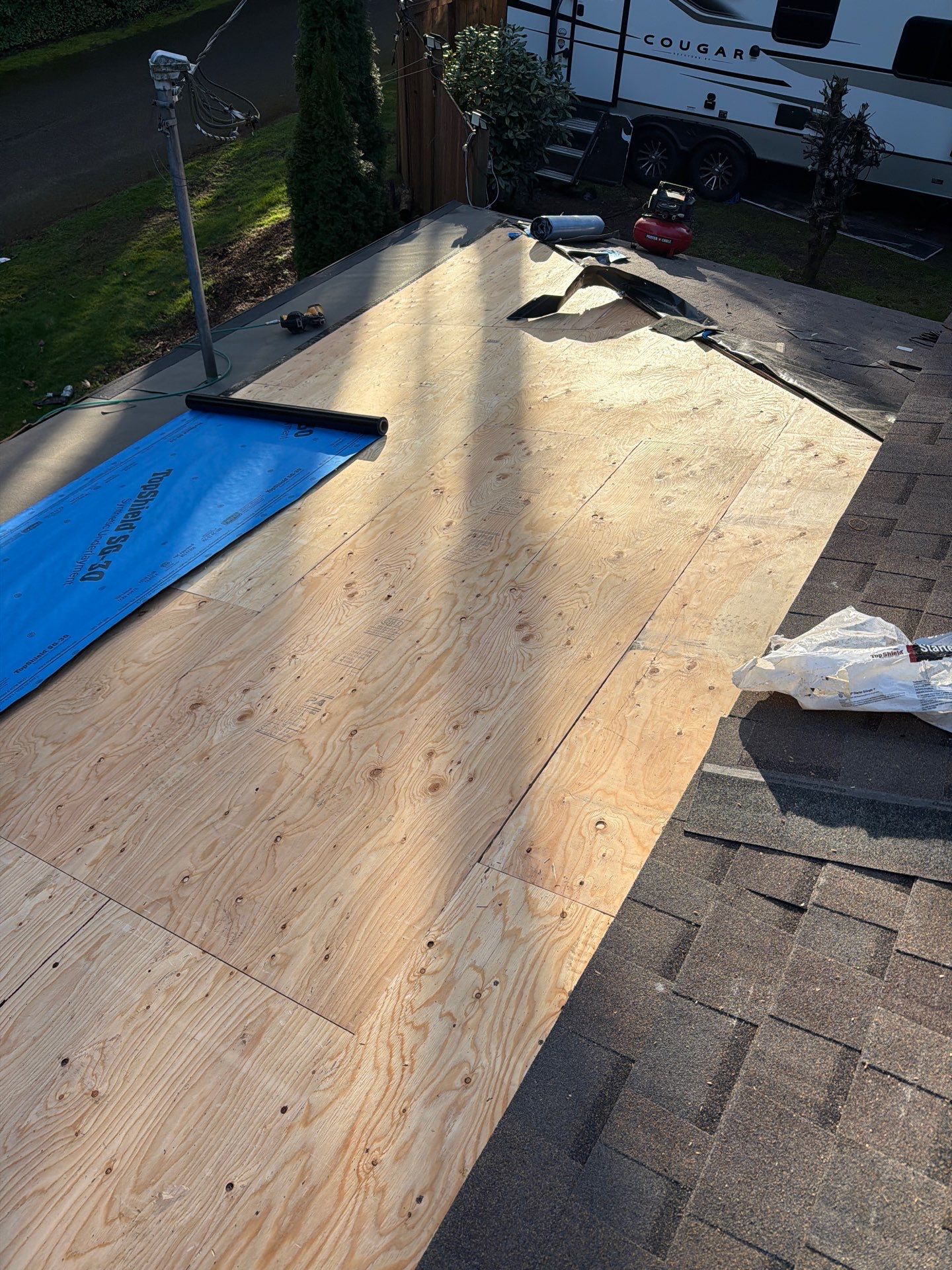 Residential Roofing Installation using GAF UHDZ Shingles by Roofing Formula LLC