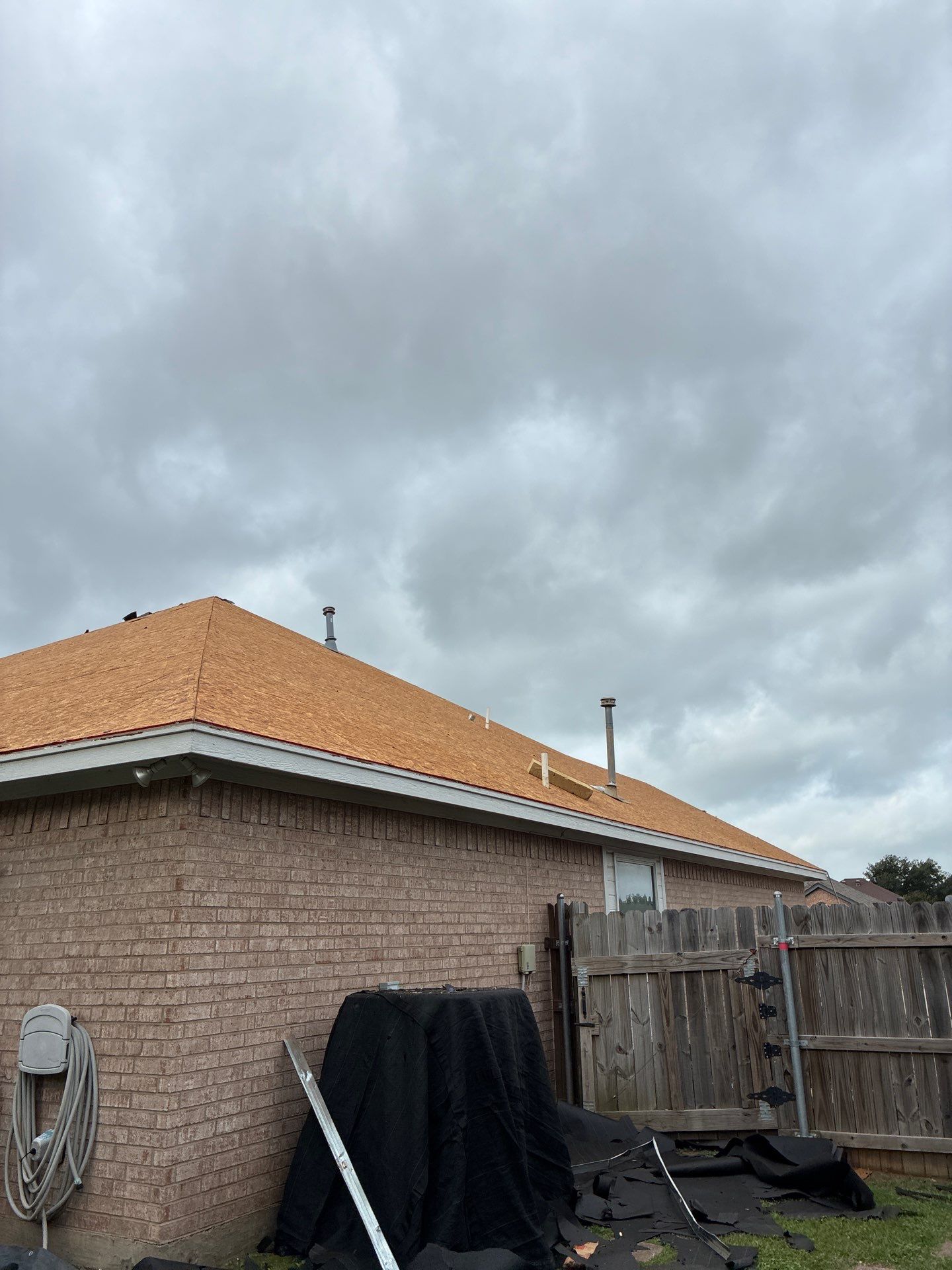 Cleburne Storm Restoration In time for Closing. by Berry Good Roofing 
