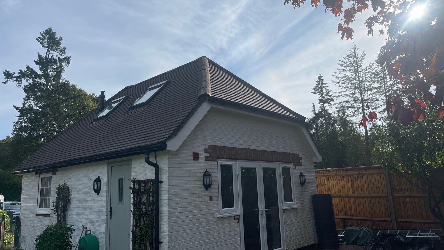 Garage Roof Clean using Honda 15lpm Low Pressure Washing Machine by Ges Exterior Cleaning ltd
