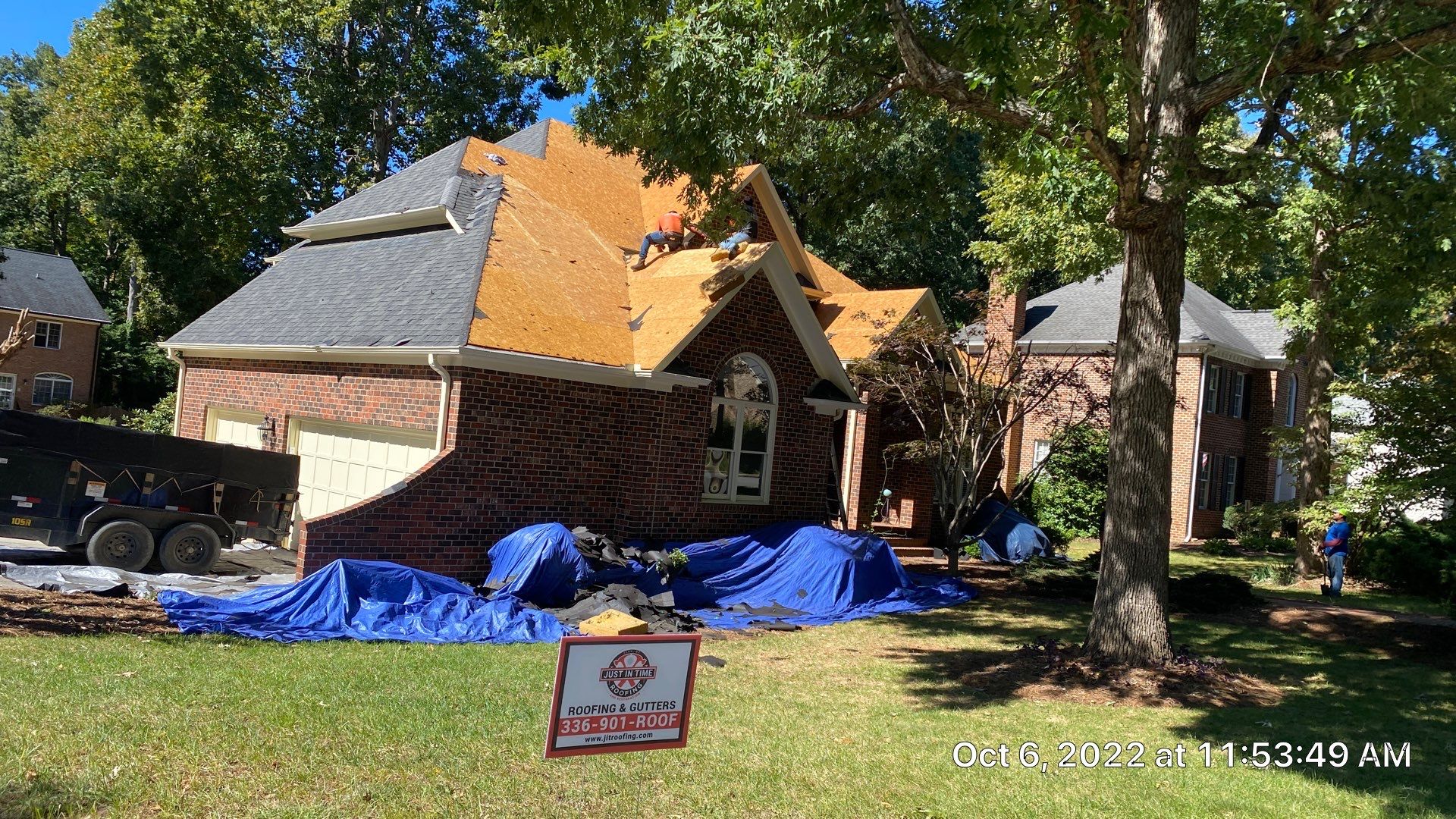 Happy Customer for Life by Just In Time Roofing and Restoration