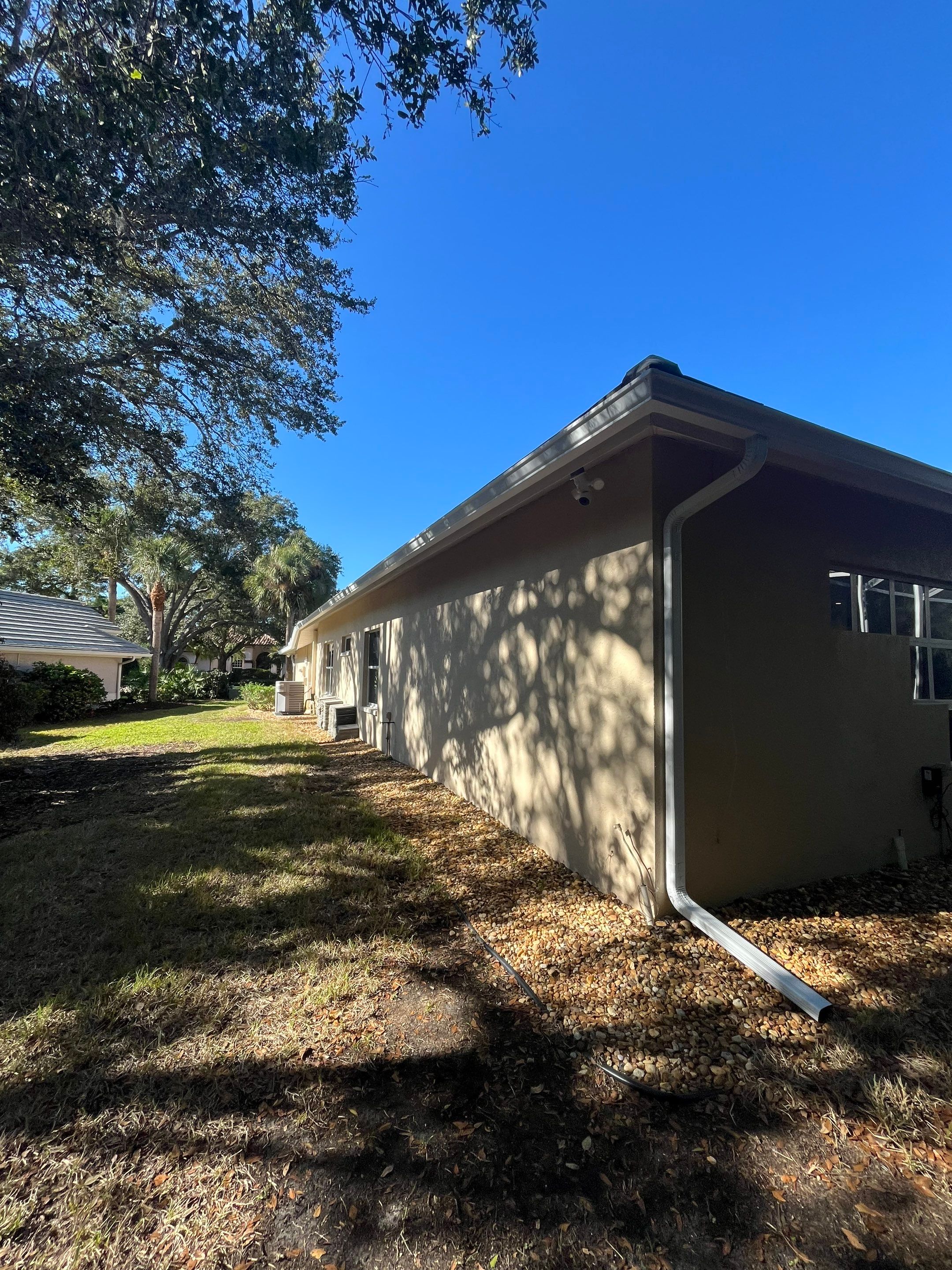 K-Style Seamless Gutter Installation using 6 Inch Seamless Gutters in Bonita Spring FL by Gutter Professors