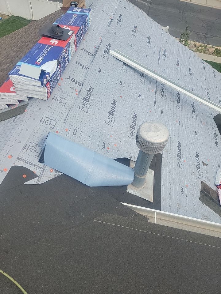Storm Damaged Roof using GAF Timberline HDZ - Lifetime Shingle by The Roof Doctor