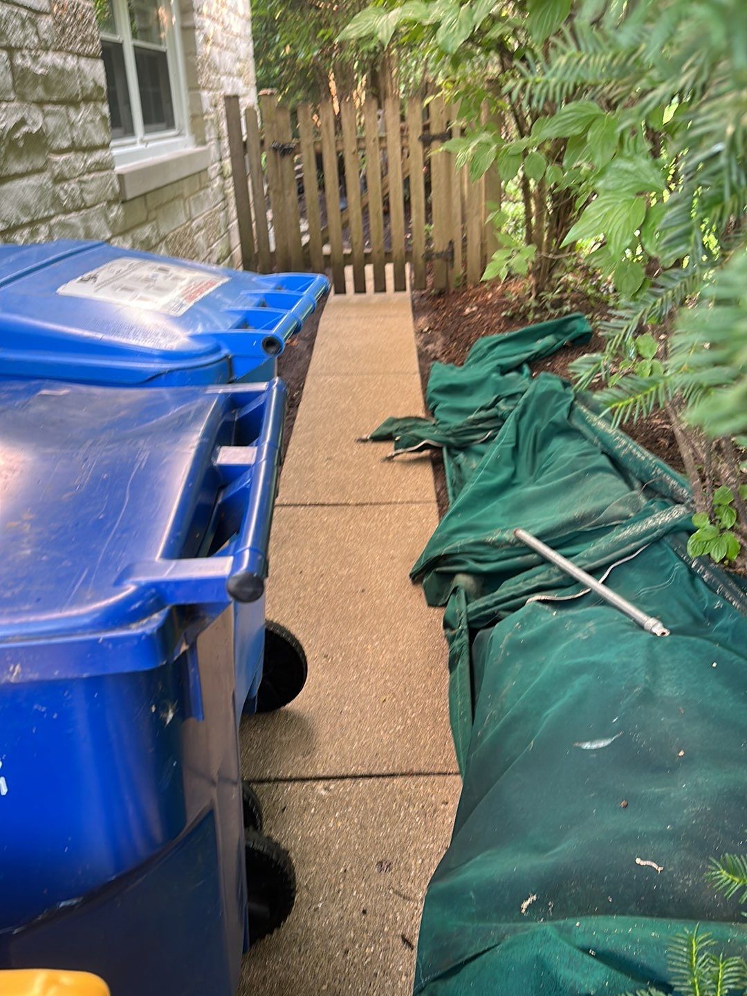 natural stone cleaning using Algaecide, soft wash soap by Northern Power Washing LLC.