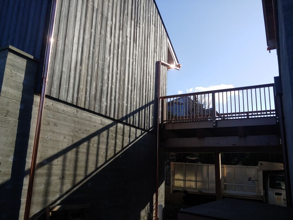 Gutter Installation using 6" Half Round Copper Gutter in Provincetown, MA by Gutter Pro Enterprises