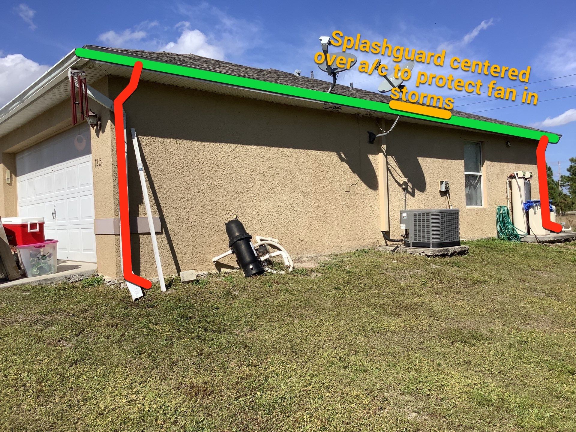 Splash Guard System in Fort Myers FL by Gutter Professor by Gutter Professors