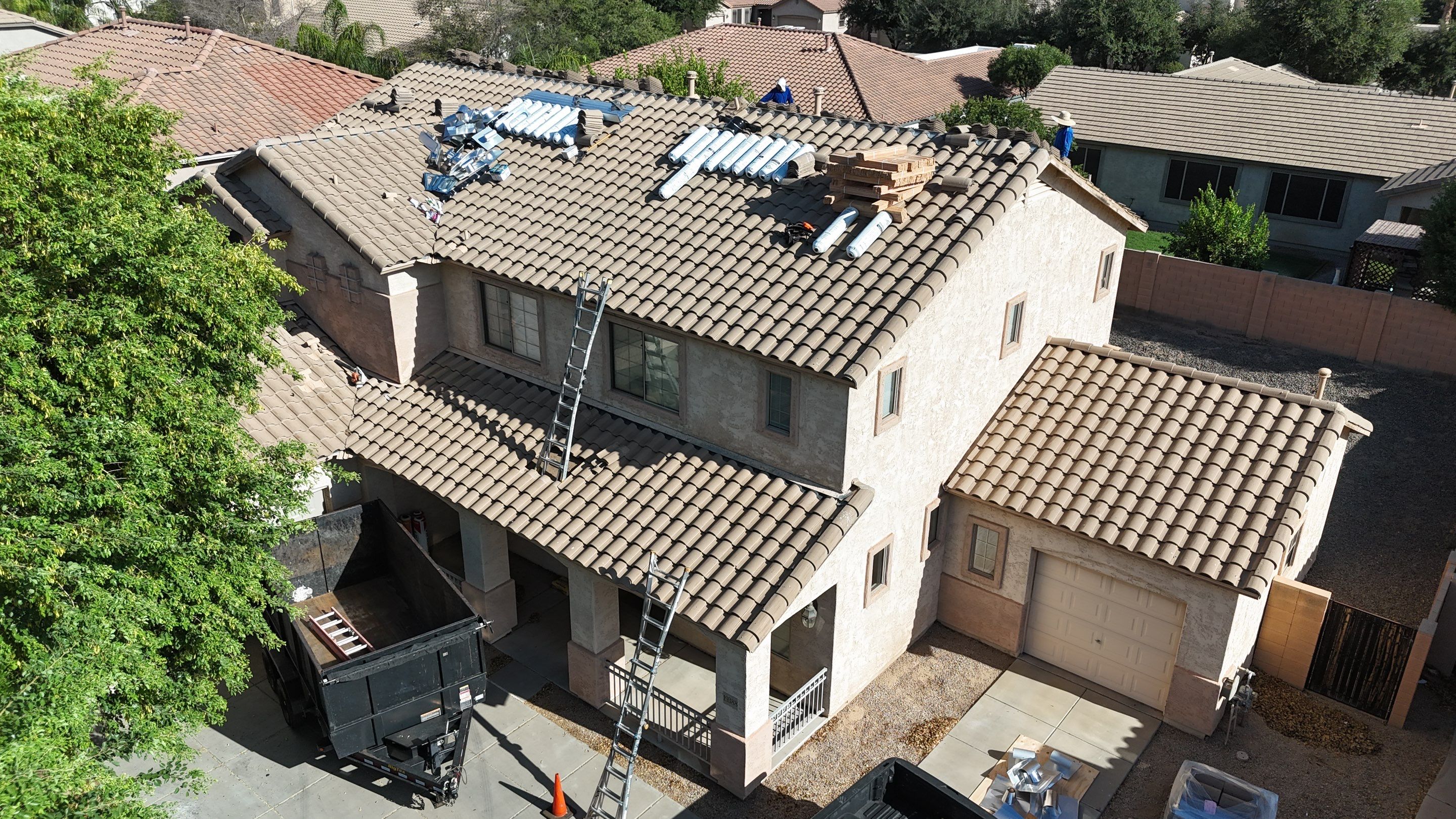 Project in Queen Creek, AZ by Saint Roofing