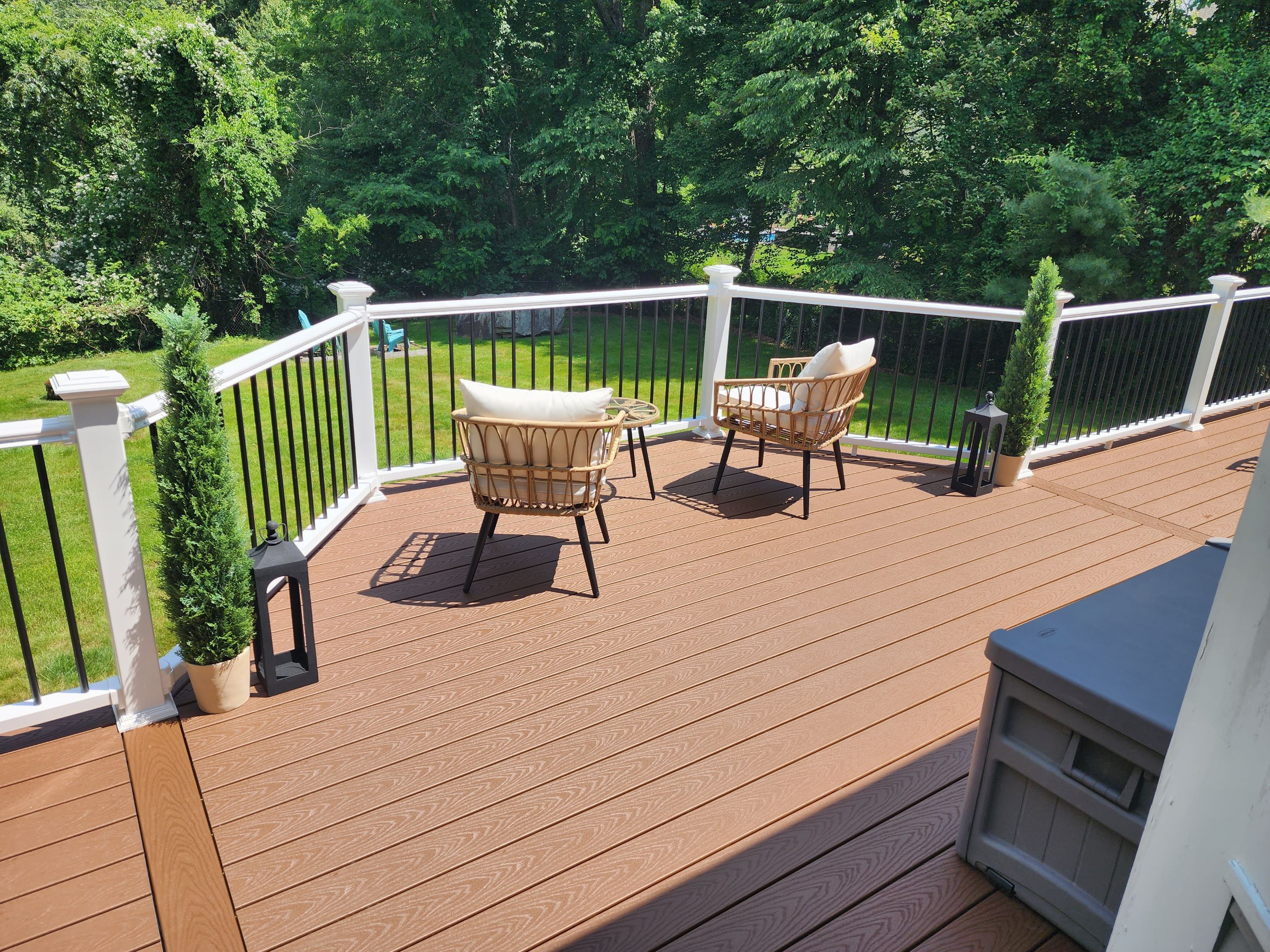 Deck refacing project in Framingham, MA by UBrothers Construction