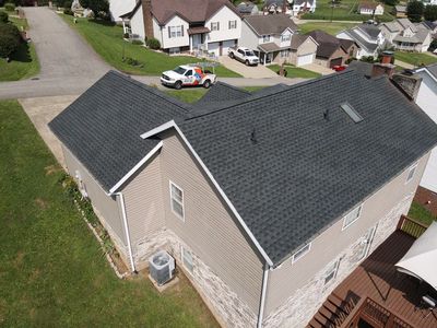 Residential Roofing Installation using GAF Timberline HDZ Charcoal