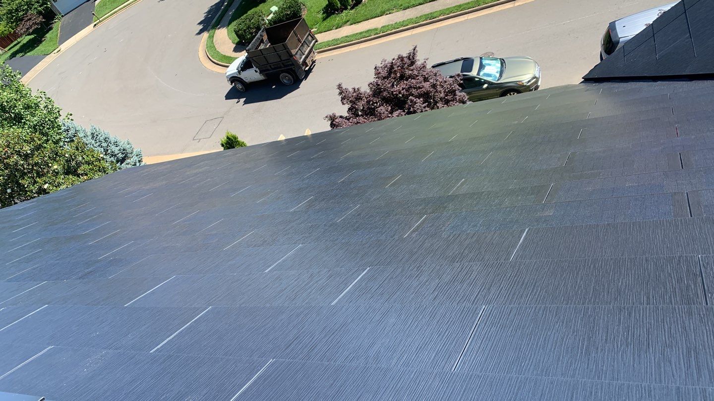 Tesla Solar Roof Replacement using Tesla Solar Roof V3 tiles by American Home Contractors